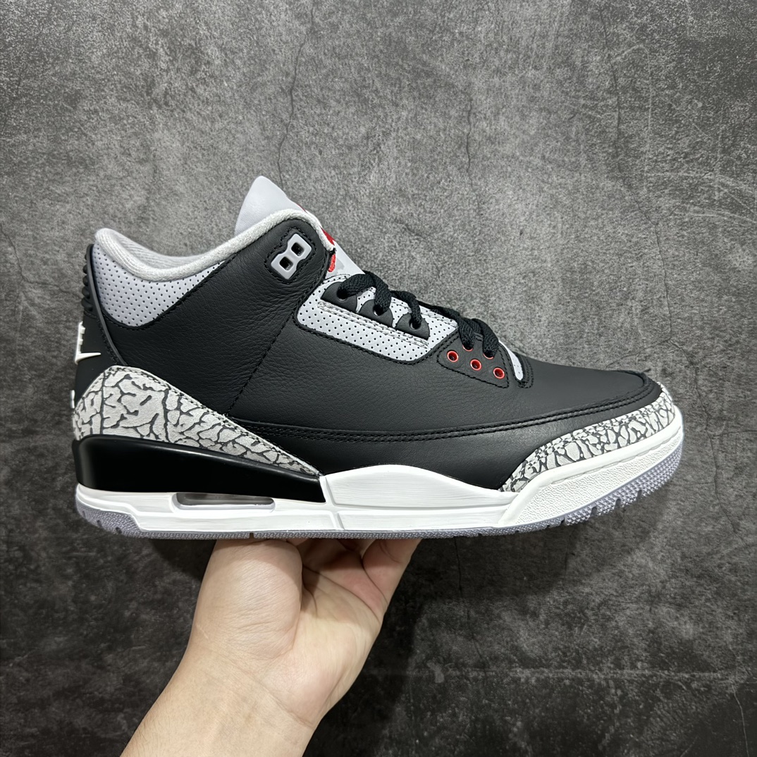 AirJordan3OG“BlackCement”2024版aj3黑水泥出货货号DN3707-010原楦