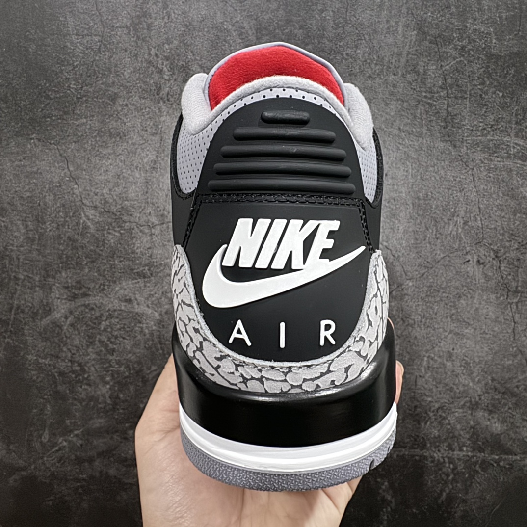 AirJordan3OG“BlackCement”2024版aj3黑水泥出货货号DN3707-010原楦