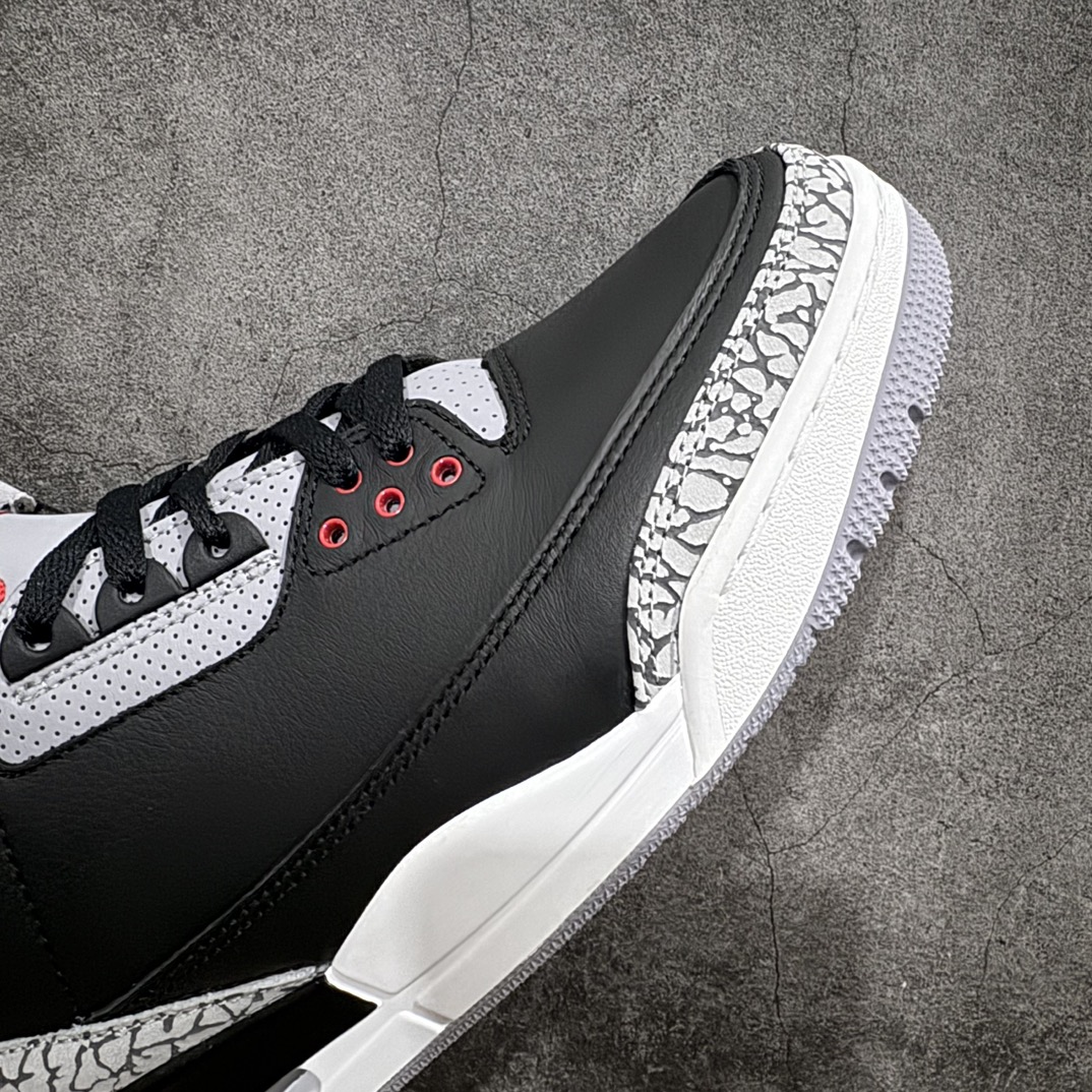 AirJordan3OG“BlackCement”2024版aj3黑水泥出货货号DN3707-010原楦