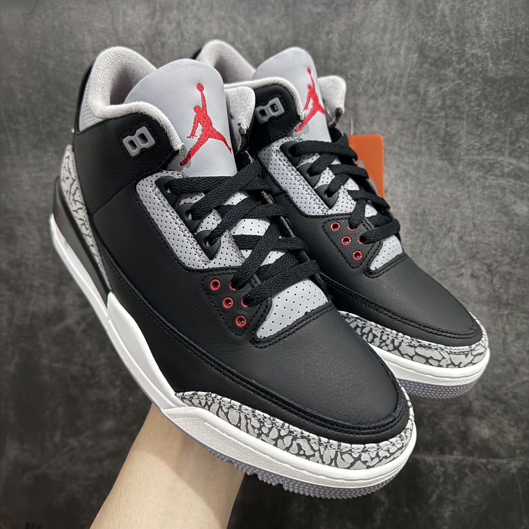 AirJordan3OG“BlackCement”2024版aj3黑水泥出货货号DN3707-010原楦