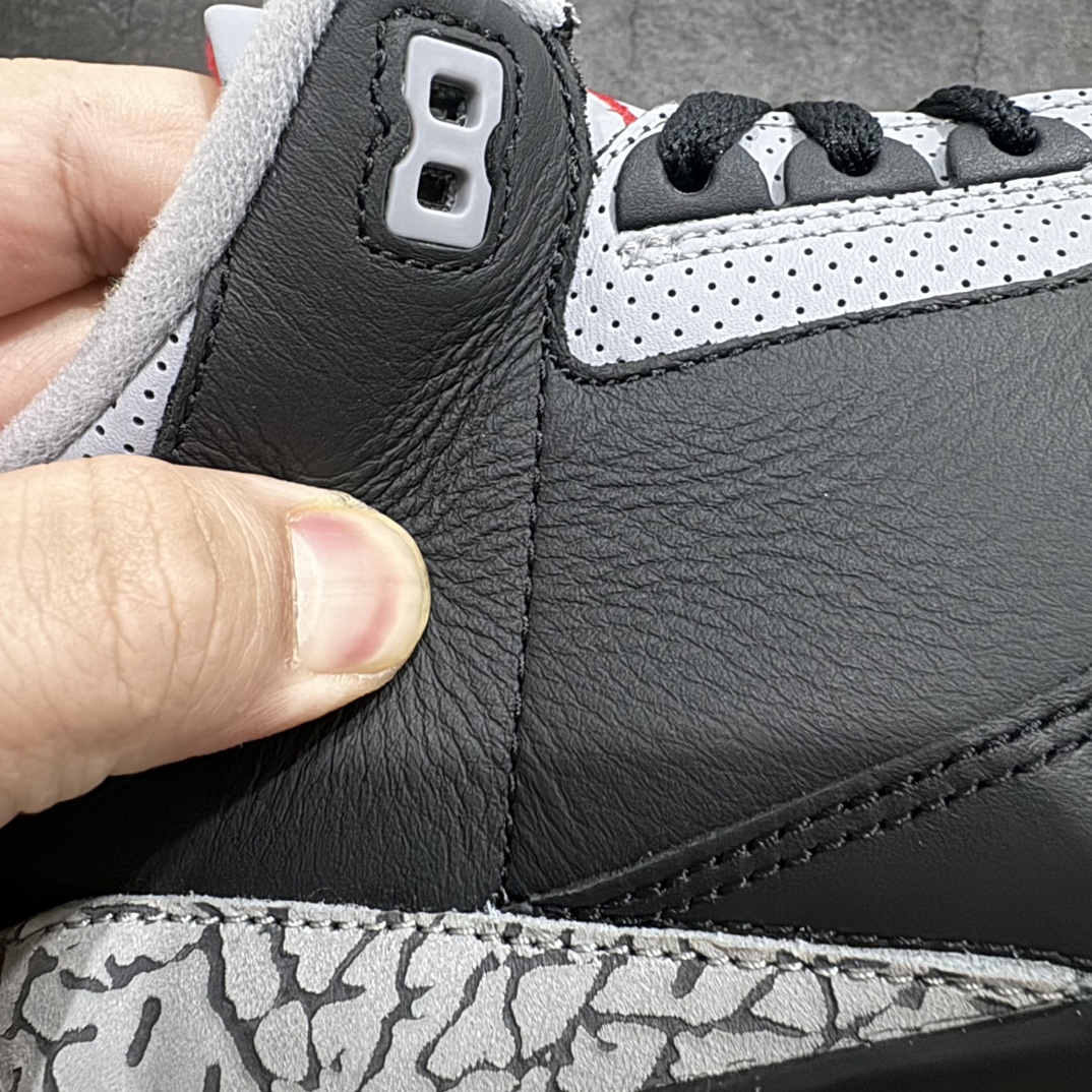 AirJordan3OG“BlackCement”2024版aj3黑水泥出货货号DN3707-010原楦