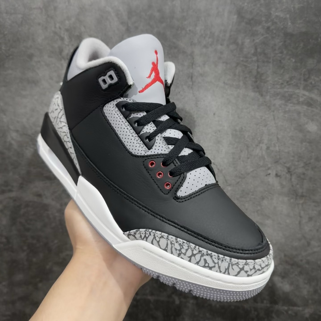 AirJordan3OG“BlackCement”2024版aj3黑水泥出货货号DN3707-010原楦