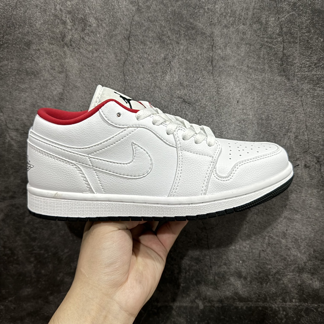 【K版】Air Jordan 1 Low AJ1 乔丹1代低帮白红色 货号：553558-164n同步官方配色 市场唯一独家头层皮打造 原鞋原档案开发原厂皮料 原档冲孔鞋头 正确满胶鞋垫 四线拉帮 原厂织唛标 鞋舌高弹海绵填充。nr 尺码：36 36.5 37.5 38 38.5 39 40 40.5 41 42 42.5 43 44 44.5 45 46 编码：LDS230250-鞋库