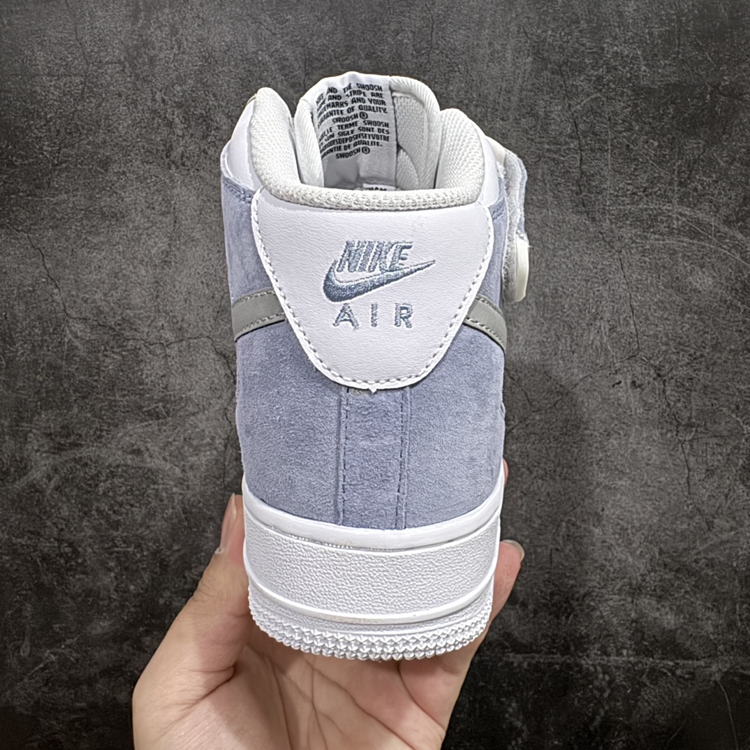 图片[4]-【定制版】Nike Air Force 1 Mid 07 麂皮灰白蓝n原楦头原纸板 打造纯正中帮空军版型 专注外贸渠道 全掌内置蜂窝气垫原盒配件 原厂中底钢印、拉帮完美官方货号：AL6896 557 Size：36 36.5 37.5 38 38.5 39 40 40.5 41 42 42.5 43 44 44.5 45 编码：LF310320-鞋库