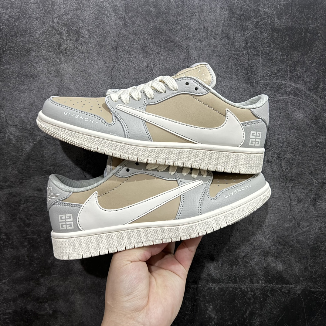 定制版TravisScottxNikeAirJordan1LowxGIVENCHY三方联名AirJord