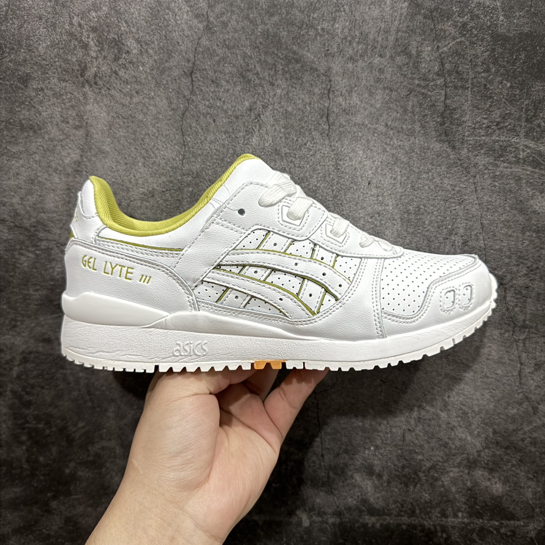 【公司级】Asics Gel-Lyte 3  反毛皮织物休闲跑步鞋GEL-LYTET™III OG运动鞋再次以其90年代初期的原始形状和结构出现n轮廓由三井茂之(Shigeyuki Mitsui)于1990年设计 结合了裂舌应用其最初灵感来自GEL-LD RACER™鞋n鞋在脚跟处采用其标志性的GEL™技术缓冲装置n可提高减震效果并提供持久的舒适感n 尺码: 36 36.5 37.5 38 38.5 39 40 40.5 41 42 42.5 43 44 44.5 45  编码：HCAM270280-鞋库