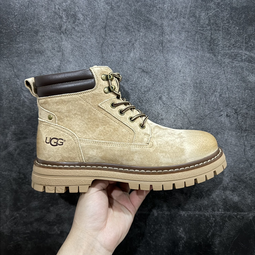 【公司级】UGG 2024秋冬新品 男女同款户外中帮休闲马丁靴雪地靴系列n#情侣款设计 代购专供品质 面料采用进口头层牛皮材质 鞋内里采用🔥毛茸一体内里保暖锁热。外置防滑橡胶大底 系带设计 穿脱十分方便 采用TPU模压定型真皮鞋面材质#科技外底防滑,耐磨性和良好的弹性！美国轻奢品牌【UGG】 Tasman Weather Hybrid 塔斯曼混合系列户外中帮休闲马丁靴雪地靴 尺码：35 36 37 38 39 女码（皮鞋码） 尺码：39.5 40 41 42 43 44 男码（皮鞋码） 编码：TL340360-鞋库