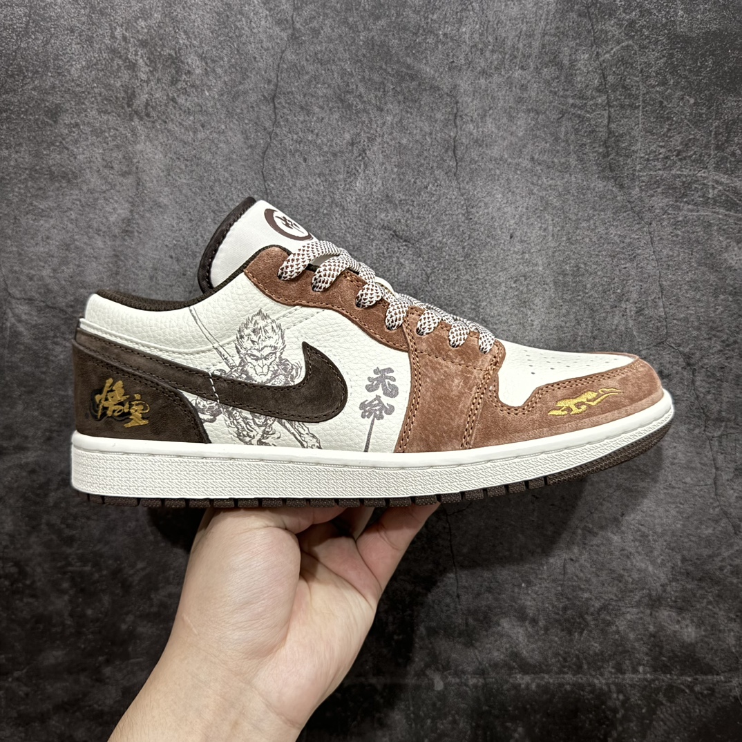 【定制版】Air Jordan 1 Low AJ1 乔1 神话悟空 高端定制 低帮复古篮球鞋 DC2024-034rn#定制鞋盒 大厂纯原品质出货 超高清洁度 皮料切割干净无任何毛边 细节完美 r 尺码：36 36.5 37.5 38 38.5 39 40 40.5 41 42 42.5 43 44 44.5 45  编码：HXS320340-鞋库