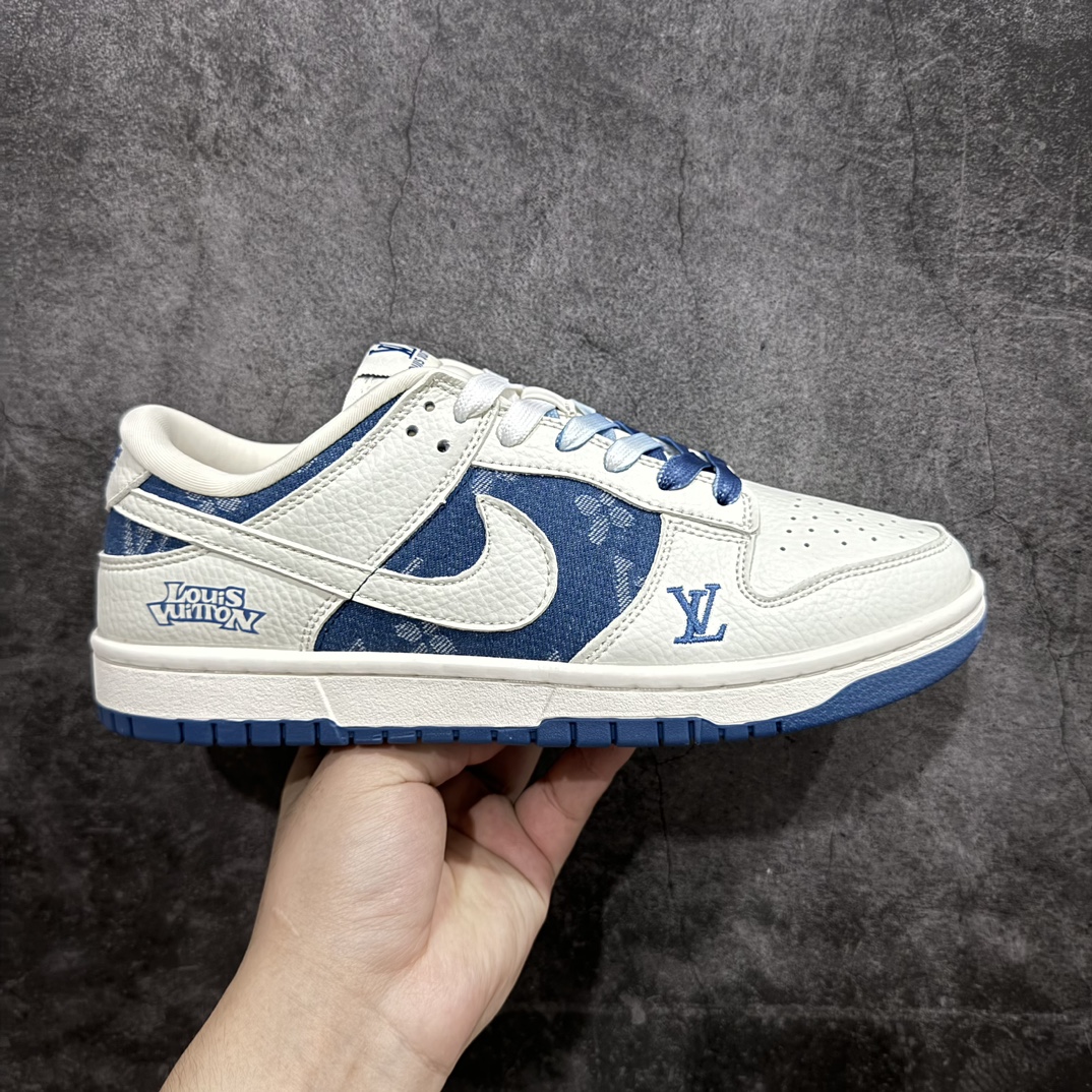 【定制版】Nk SB Dunk Low LV联名-米蓝印花 周年高端定制 低帮休闲板鞋 JH8310-954rn#定制鞋盒 大厂纯原品质出货 超高清洁度 皮料切割干净无任何毛边 细节完美 r 尺码：36 36.5 37.5 38 38.5 39 40 40.5 41 42 42.5 43 44 44.5 45  编码：HXS320340-鞋库