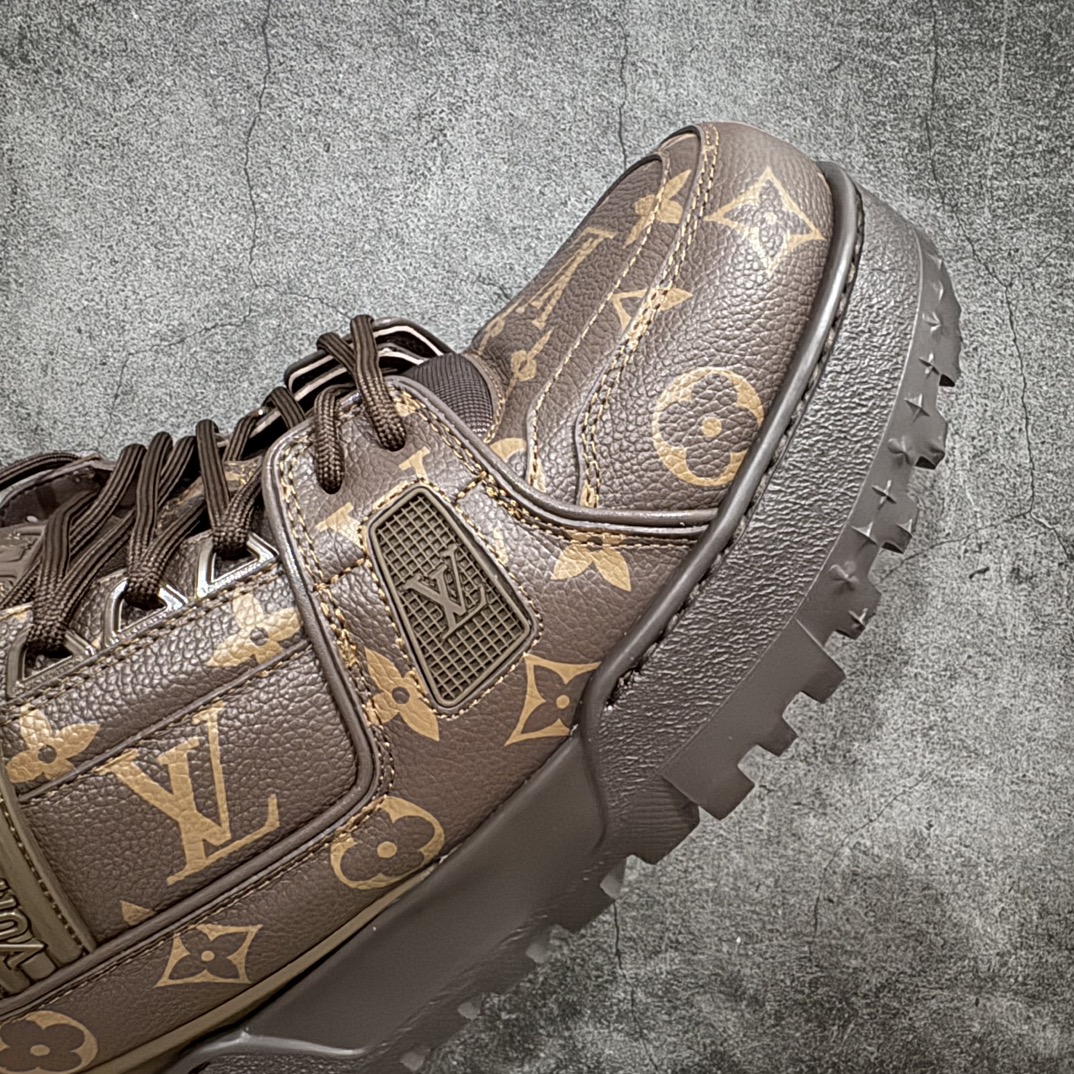 佛山顶级超A版 Louis Vuitton LV Trainer系列 老花棕胖丁