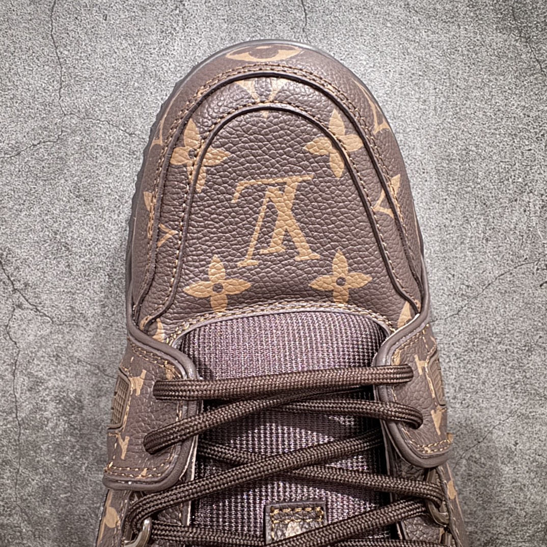 佛山顶级超A版 Louis Vuitton LV Trainer系列 老花棕胖丁