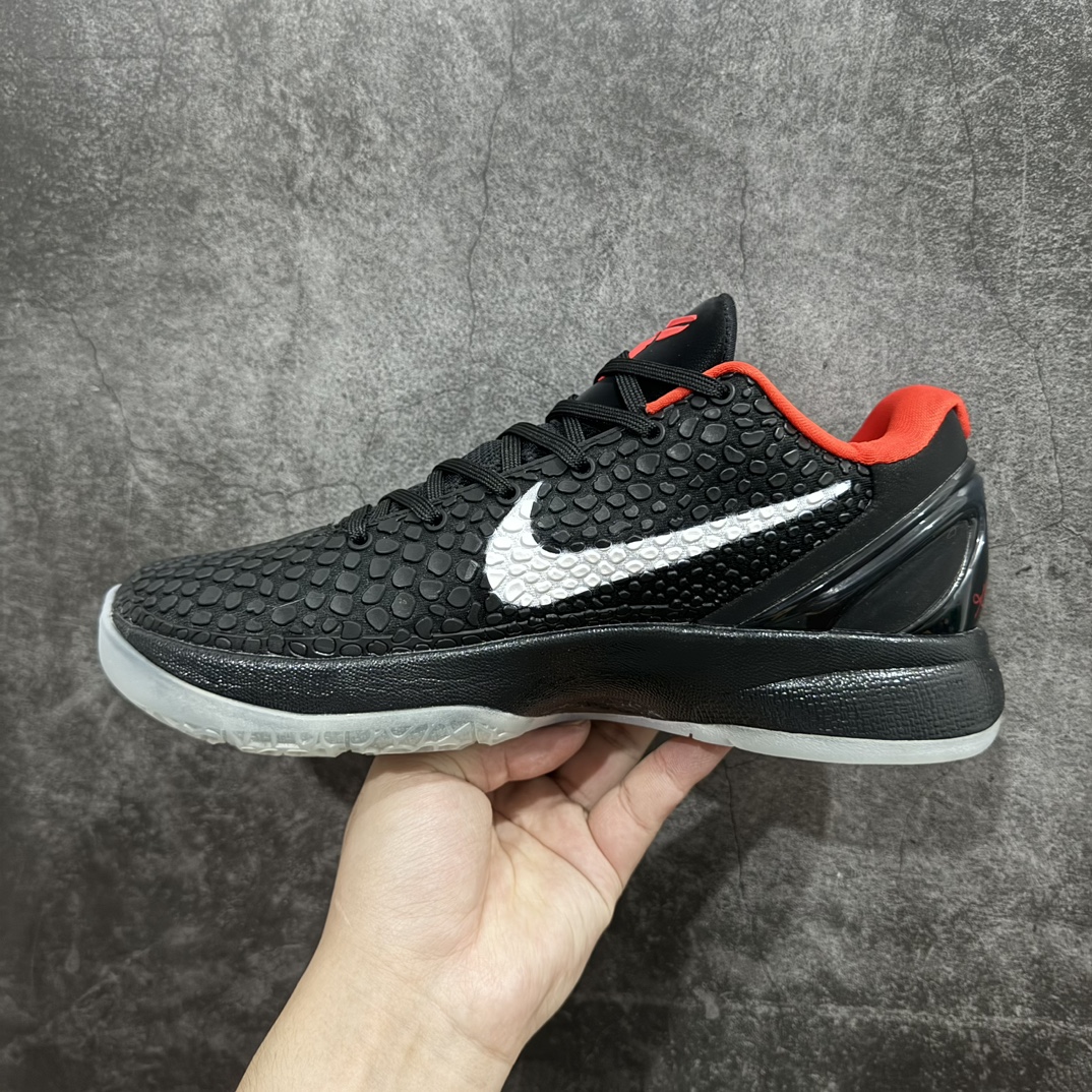 NKZoomKobe6科比六代签名实战篮球鞋黑红CW2190-309欧美外贸平台特供版完美实战无压力售后