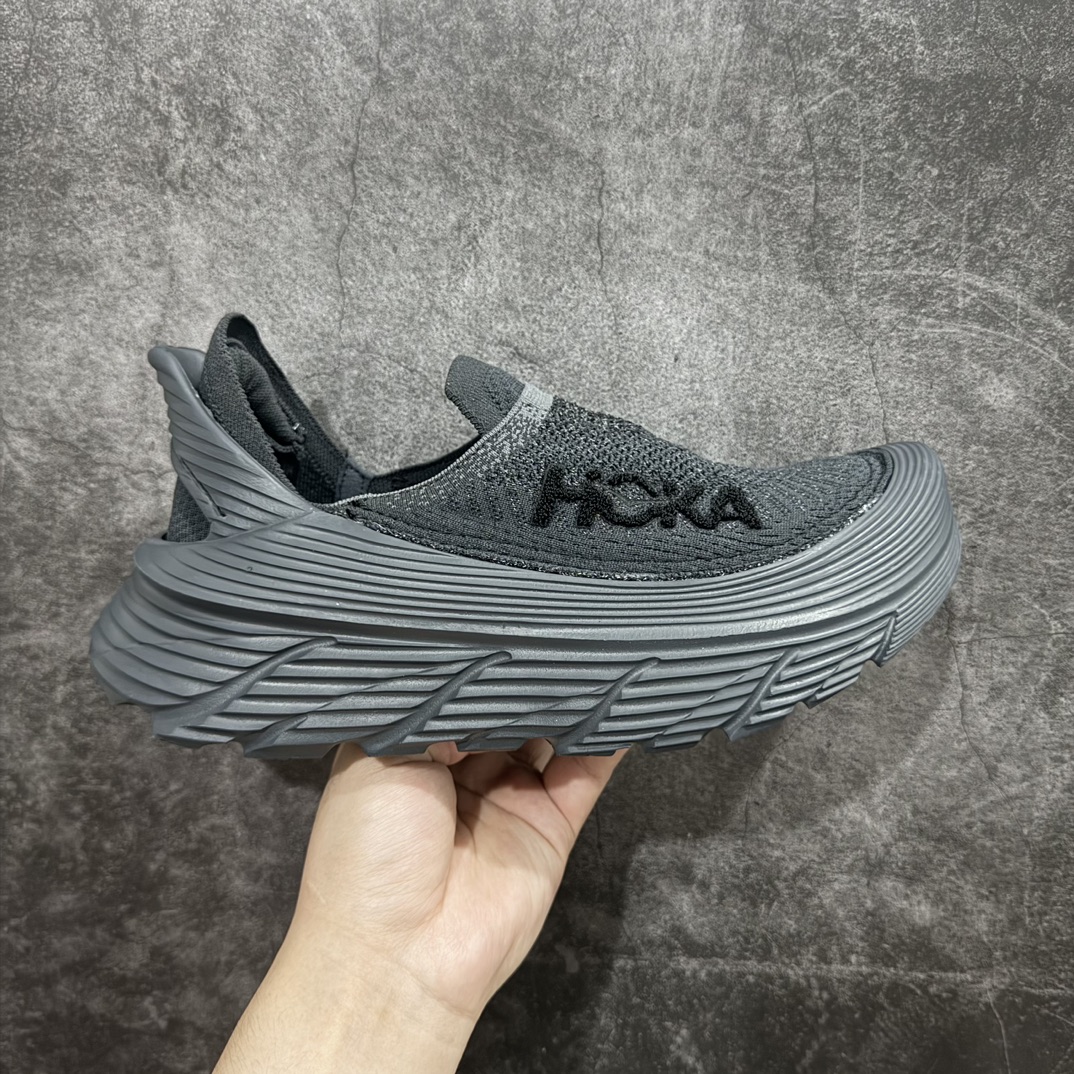 纯原版HOKAONEONERestoreTC一脚蹬徒步舒适缓震运动鞋黑色满天星反光继承了HOKAONEO