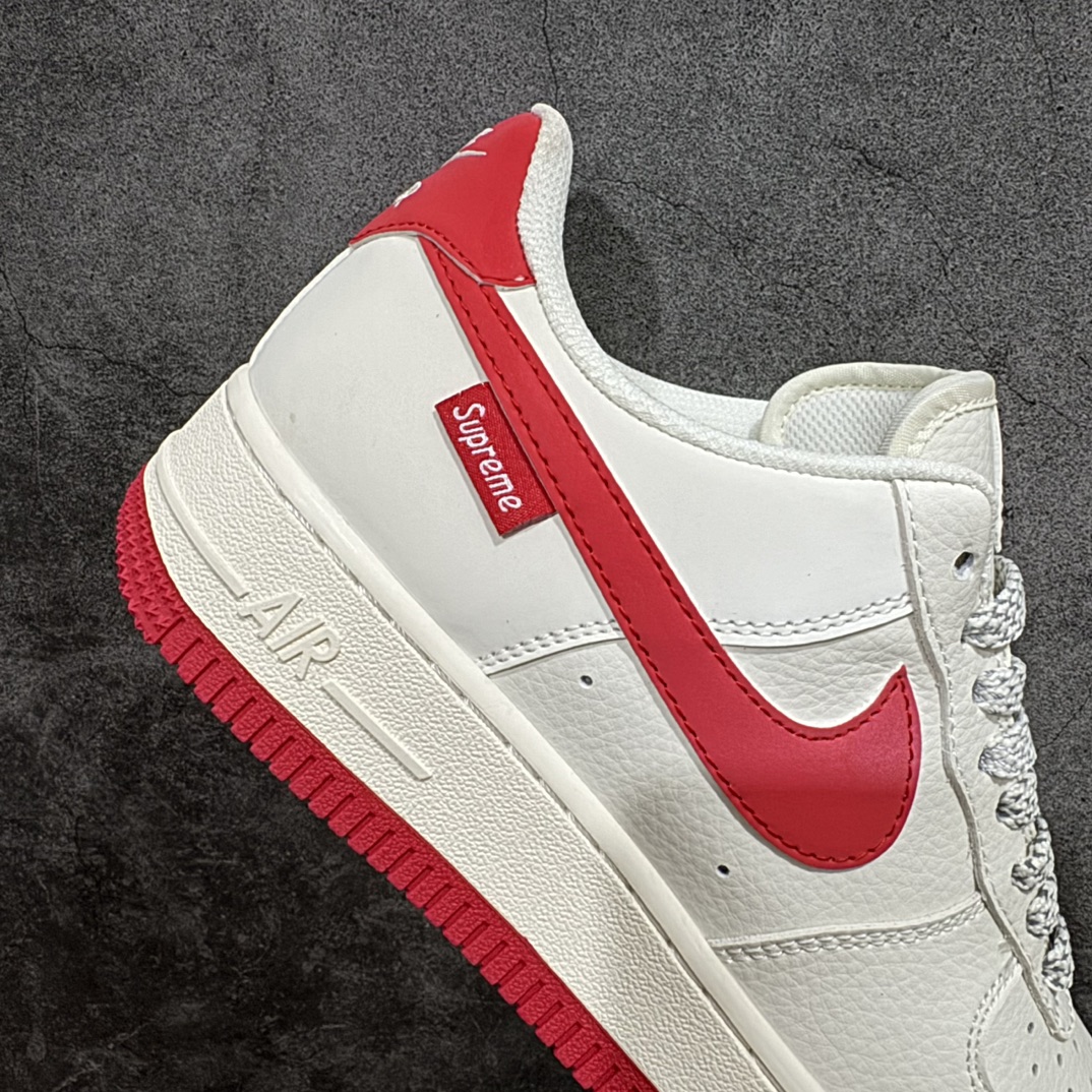 公司级海外限量发售NIkeAirForce107Low“Supreme联名--米红”空军一号低帮运动鞋休