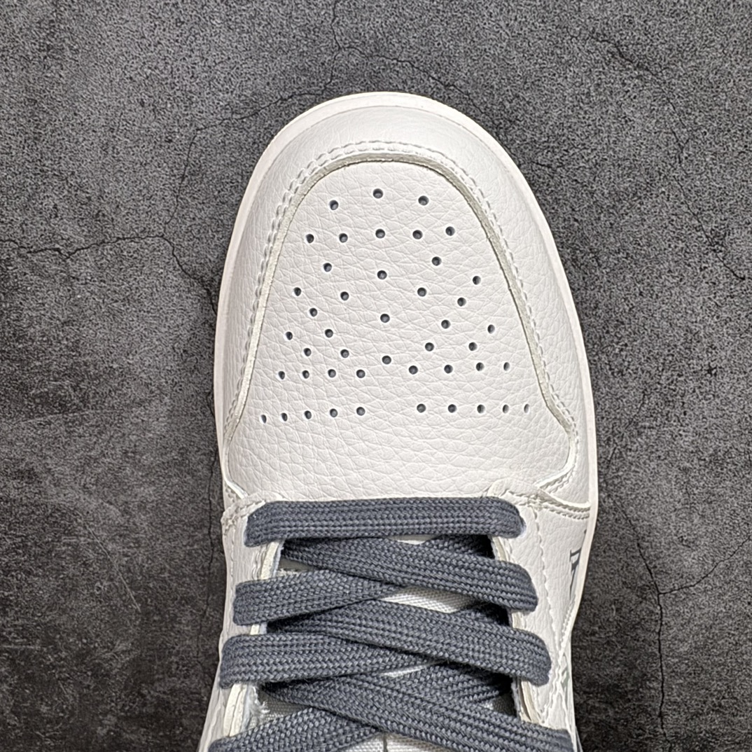 定制版AirJordan1RetroLowxLouisVuitton白灰官方同步新色原装级产物拒绝公底立