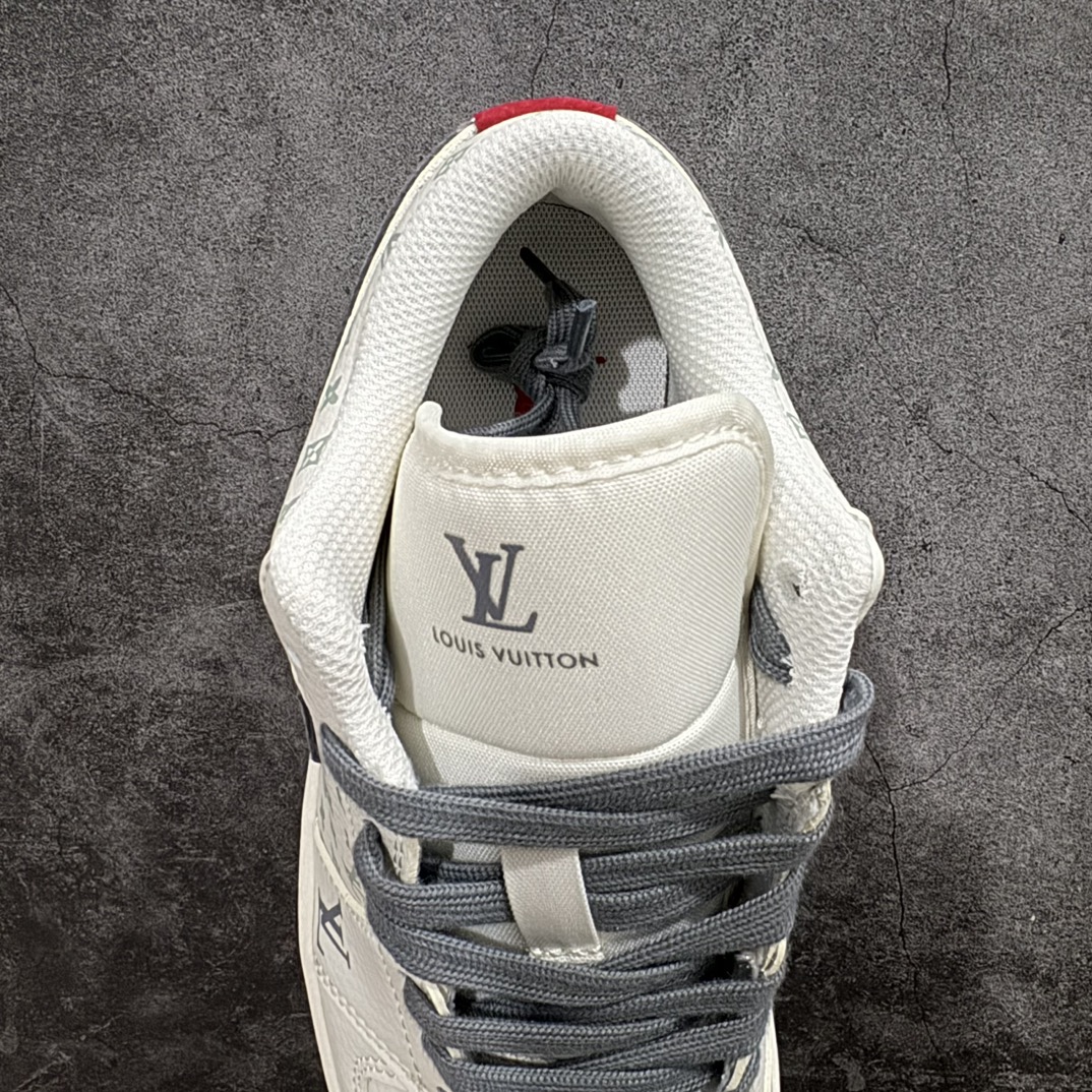 定制版AirJordan1RetroLowxLouisVuitton白灰官方同步新色原装级产物拒绝公底立