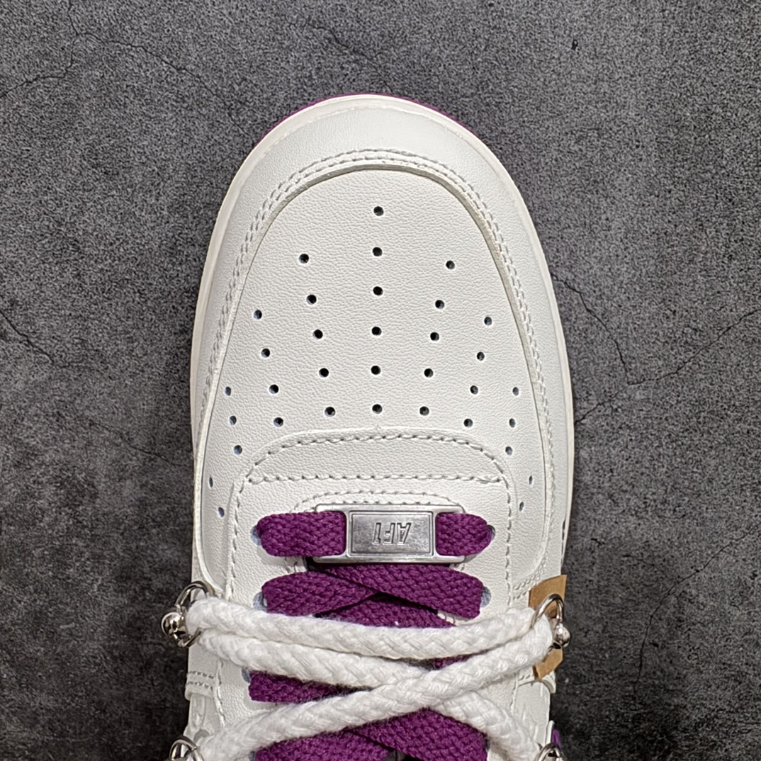 图片[5]-【公司级】Nike Air Force 1 Low 07 x Louis Vuitton 涂鸦白紫绑带n原楦头原纸板 打造纯正低帮空军版型 专注外贸渠道 全掌内置蜂窝气垫原盒配件 原厂中底钢印、拉帮完美官方货号：LV0506 660 Size：36 36.5 37.5 38 38.5 39 40 40.5 41 42 42.5 43 44 44.5 45 编码：HXS310320-鞋库