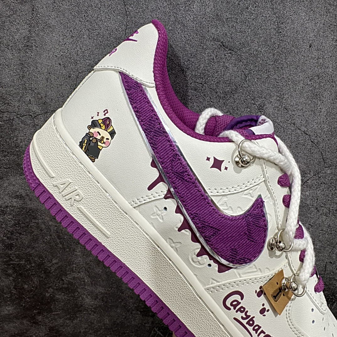 图片[7]-【公司级】Nike Air Force 1 Low 07 x Louis Vuitton 涂鸦白紫绑带n原楦头原纸板 打造纯正低帮空军版型 专注外贸渠道 全掌内置蜂窝气垫原盒配件 原厂中底钢印、拉帮完美官方货号：LV0506 660 Size：36 36.5 37.5 38 38.5 39 40 40.5 41 42 42.5 43 44 44.5 45 编码：HXS310320-鞋库