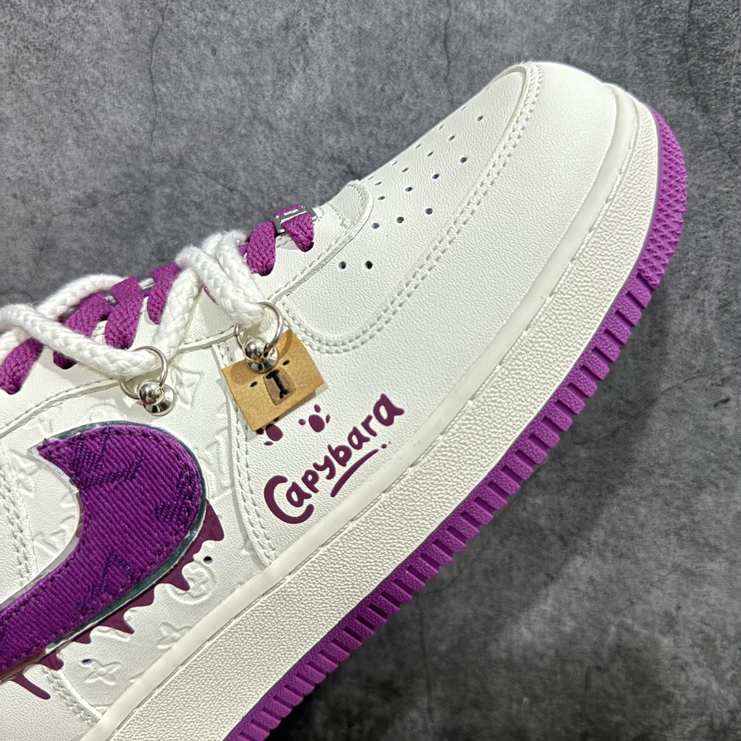 图片[6]-【公司级】Nike Air Force 1 Low 07 x Louis Vuitton 涂鸦白紫绑带n原楦头原纸板 打造纯正低帮空军版型 专注外贸渠道 全掌内置蜂窝气垫原盒配件 原厂中底钢印、拉帮完美官方货号：LV0506 660 Size：36 36.5 37.5 38 38.5 39 40 40.5 41 42 42.5 43 44 44.5 45 编码：HXS310320-鞋库