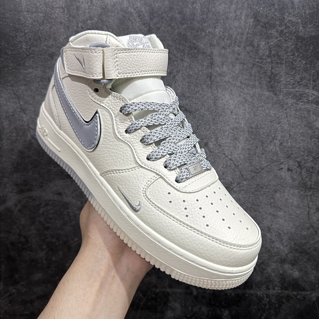 图片[3]-【公司级】Nike Air Force 1 Mid 07 米银满天星n原楦头原纸板 打造纯正中帮空军版型 专注外贸渠道 全掌内置蜂窝气垫原盒配件 原厂中底钢印、拉帮完美官方货号：XL0236 232 Size：36 36.5 37.5 38 38.5 39 40 40.5 41 42 42.5 43 44 44.5 45 编码：HXS310320-鞋库