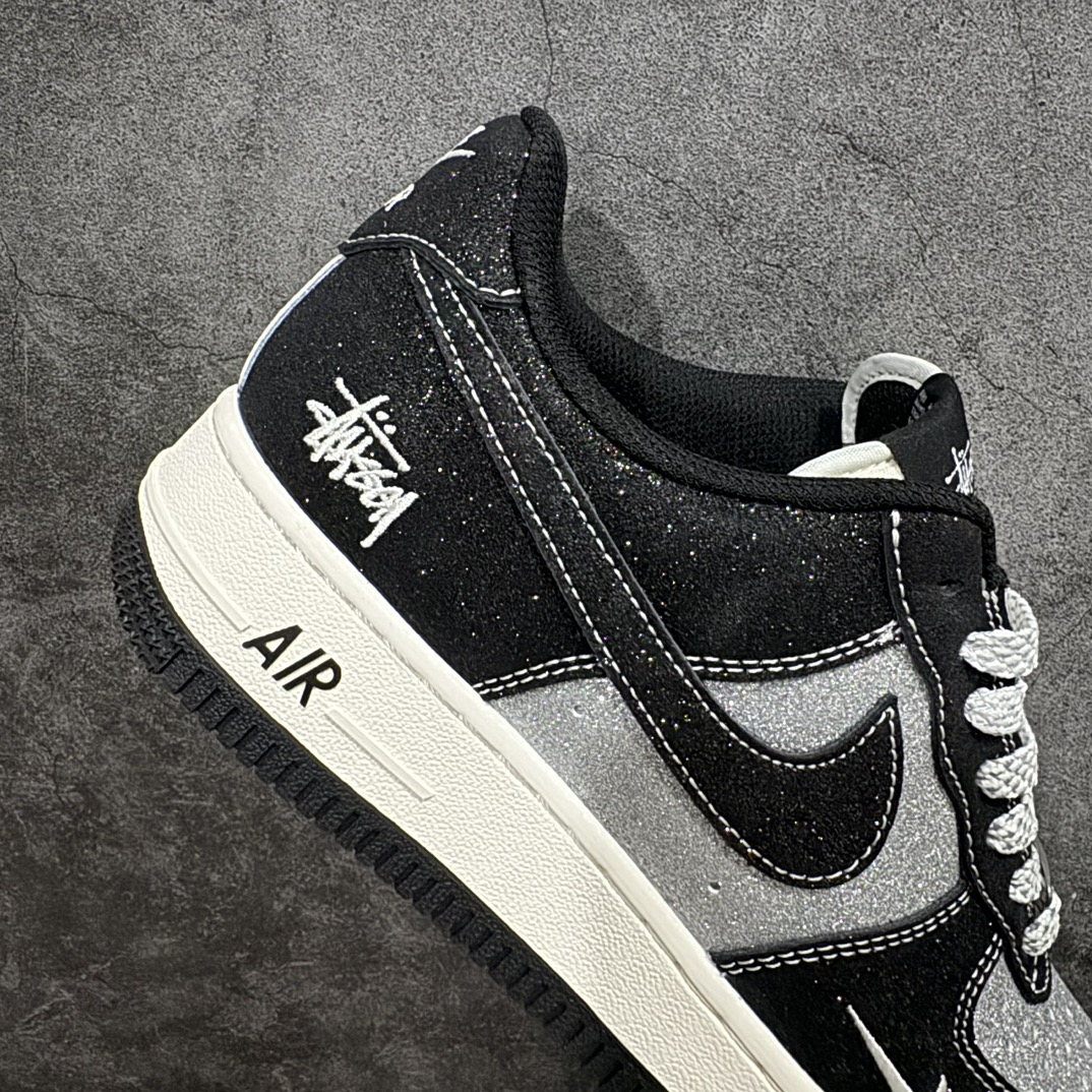 图片[7]-【公司级】Nike Air Force 1 Low 07 x Stussy 黑银小钩满天星n原楦头原纸板 打造纯正低帮空军版型 专注外贸渠道 全掌内置蜂窝气垫原盒配件 原厂中底钢印、拉帮完美官方货号：XZ1968 518 Size：36 36.5 37.5 38 38.5 39 40 40.5 41 42 42.5 43 44 44.5 45 编码：LF310320-鞋库