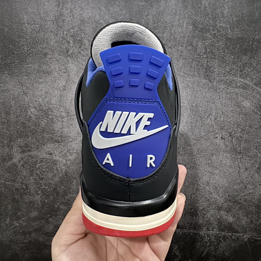 图片[4]-【BD纯原】Air Jordan 4 Retro\”Rare Air\”乔丹4代稀有空气系列黑蓝红 货号：FV5029-003nn纯原全头层麂皮n完美4代版型 针车细节相当到位n男女全码输出 第一梯队品质 尺码：36 36.5 37.5 38 38.5 39 40 40.5 41 42 42.5 43 44 44.5 45 46 47.5 编码：SL380400-鞋库