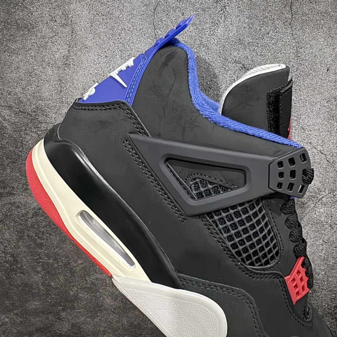 图片[7]-【BD纯原】Air Jordan 4 Retro\”Rare Air\”乔丹4代稀有空气系列黑蓝红 货号：FV5029-003nn纯原全头层麂皮n完美4代版型 针车细节相当到位n男女全码输出 第一梯队品质 尺码：36 36.5 37.5 38 38.5 39 40 40.5 41 42 42.5 43 44 44.5 45 46 47.5 编码：SL380400-鞋库