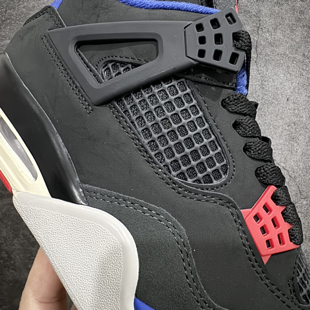 图片[5]-【BD纯原】Air Jordan 4 Retro\”Rare Air\”乔丹4代稀有空气系列黑蓝红 货号：FV5029-003 纯原全头层麂皮 完美4代版型 针车细节相当到位 男女全码输出 第一梯队品质 尺码：36 36.5 37.5 38 38.5 39 40 40.5 41 42 42.5 43 44 44.5 45 46 47.5-选品中心