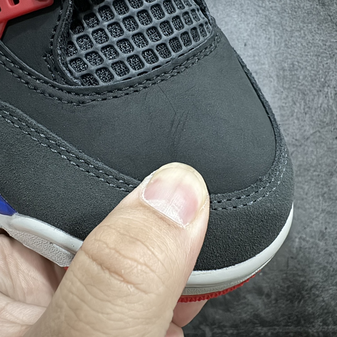图片[6]-【BD纯原】Air Jordan 4 Retro\”Rare Air\”乔丹4代稀有空气系列黑蓝红 货号：FV5029-003 纯原全头层麂皮 完美4代版型 针车细节相当到位 男女全码输出 第一梯队品质 尺码：36 36.5 37.5 38 38.5 39 40 40.5 41 42 42.5 43 44 44.5 45 46 47.5-选品中心