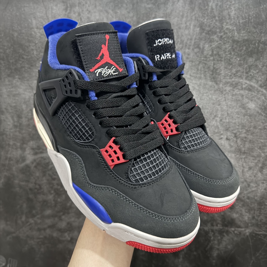【BD纯原】Air Jordan 4 Retro\”Rare Air\”乔丹4代稀有空气系列黑蓝红 货号:FV5029-003 纯原全头层麂皮 完美4代版型 针车细节相当到位 男女全码输出 第一梯队品质 尺码:36 36.5 37.5 38 38.5 39 40 40.5 41 42 42.5 43 44 44.5 45 46 47.5-选品中心