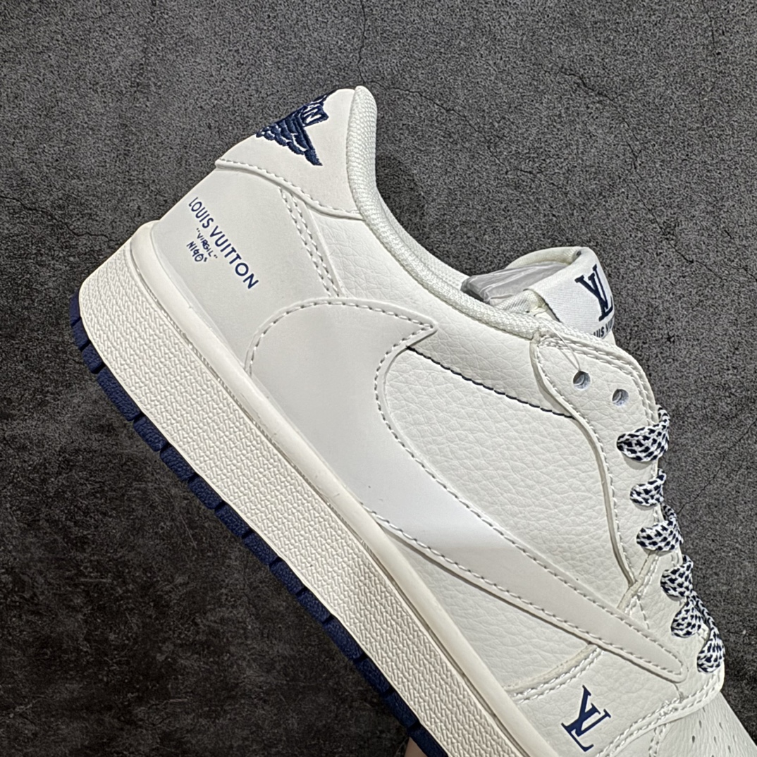 定制版 Travis Scott x Nike Air Jordan 1 Low x Louis Vuitton 白蓝 XZ1268-003