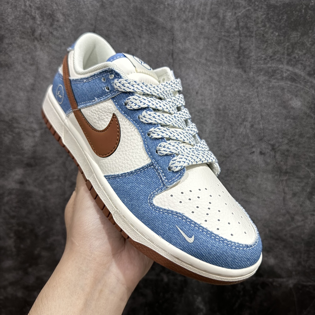 图片[3]-【定制版】NIKE SB Dunk Low x Fragment Design 闪电藤原浩 白蓝棕满天星n公司级出品 极力推荐n原装头层材料 独家版型蒸餾加工n帶來的是更好的视觉和脚感体验n大厂纯原品质出货 清洁度 电绣工艺皮料切割干净无任何毛边 细节完美官方货号：XX9921 021 尺码： 36 36.5 37.5 38 38.5 39 40 40.5 41 42 42.5 43 44 44.5 45 编码：CC280300-鞋库