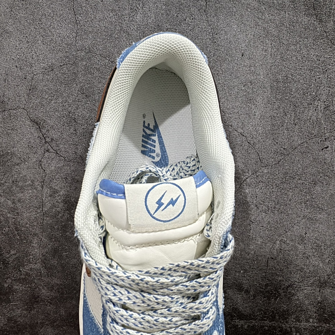 定制版 NIKE SB Dunk Low x Fragment Design 闪电藤原浩 白蓝棕满天星 XX9921-021