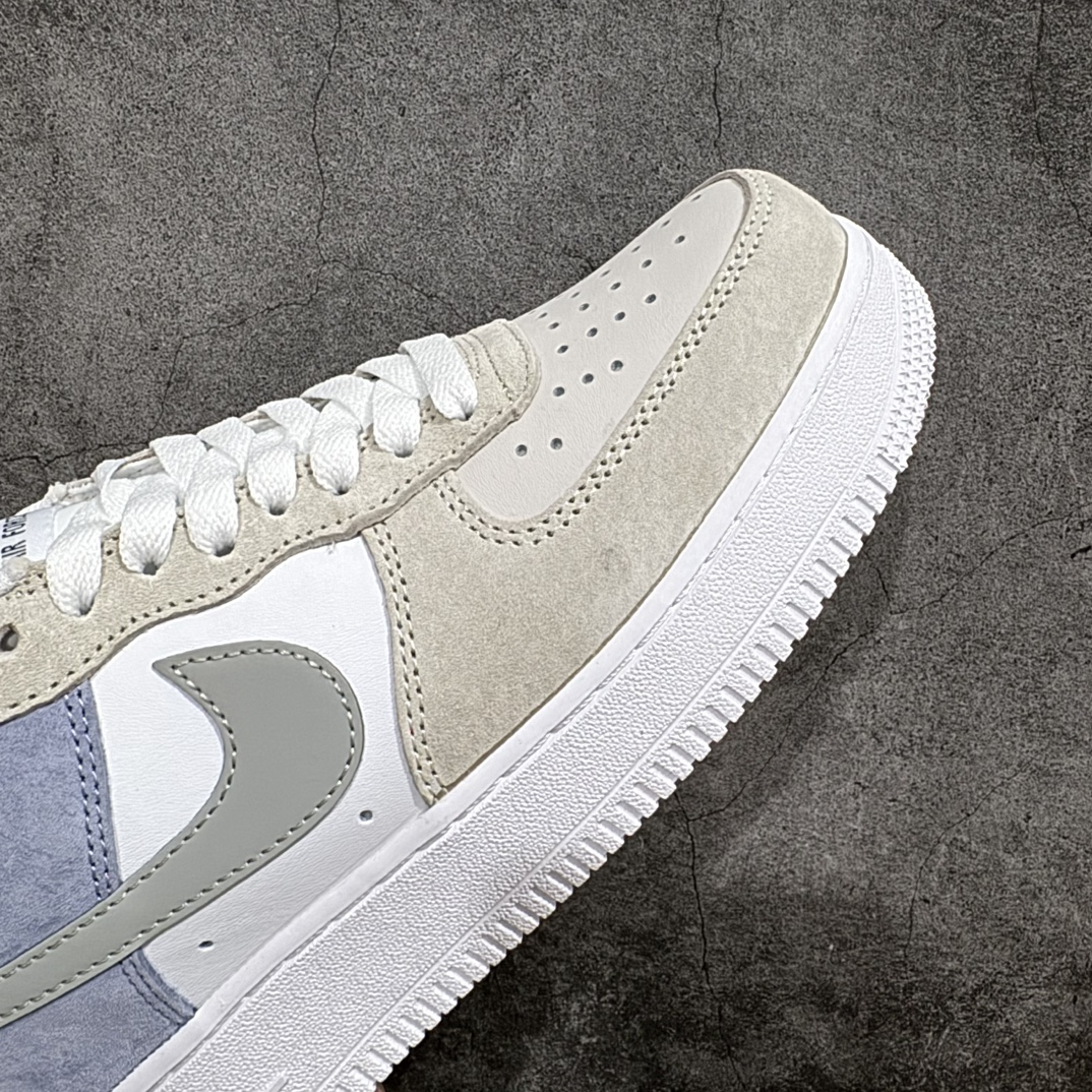 图片[6]-【公司级】Nike Air Force 1 Low 07 麂皮拼接灰蓝n原楦头原纸板 打造纯正低帮空军版型 专注外贸渠道 全掌内置蜂窝气垫原盒配件 原厂中底钢印、拉帮完美官方货号：LM2033 208 Size：36 36.5 37.5 38 38.5 39 40 40.5 41 42 42.5 43 44 44.5 45 编码：LF290300-鞋库