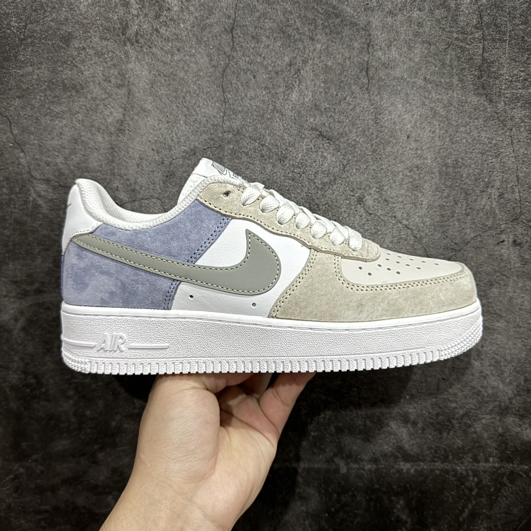 【公司级】Nike Air Force 1 Low 07 麂皮拼接灰蓝n原楦头原纸板 打造纯正低帮空军版型 专注外贸渠道 全掌内置蜂窝气垫原盒配件 原厂中底钢印、拉帮完美官方货号：LM2033 208 Size：36 36.5 37.5 38 38.5 39 40 40.5 41 42 42.5 43 44 44.5 45 编码：LF290300-鞋库