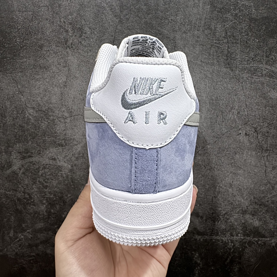 图片[4]-【公司级】Nike Air Force 1 Low 07 麂皮拼接灰蓝n原楦头原纸板 打造纯正低帮空军版型 专注外贸渠道 全掌内置蜂窝气垫原盒配件 原厂中底钢印、拉帮完美官方货号：LM2033 208 Size：36 36.5 37.5 38 38.5 39 40 40.5 41 42 42.5 43 44 44.5 45 编码：LF290300-鞋库