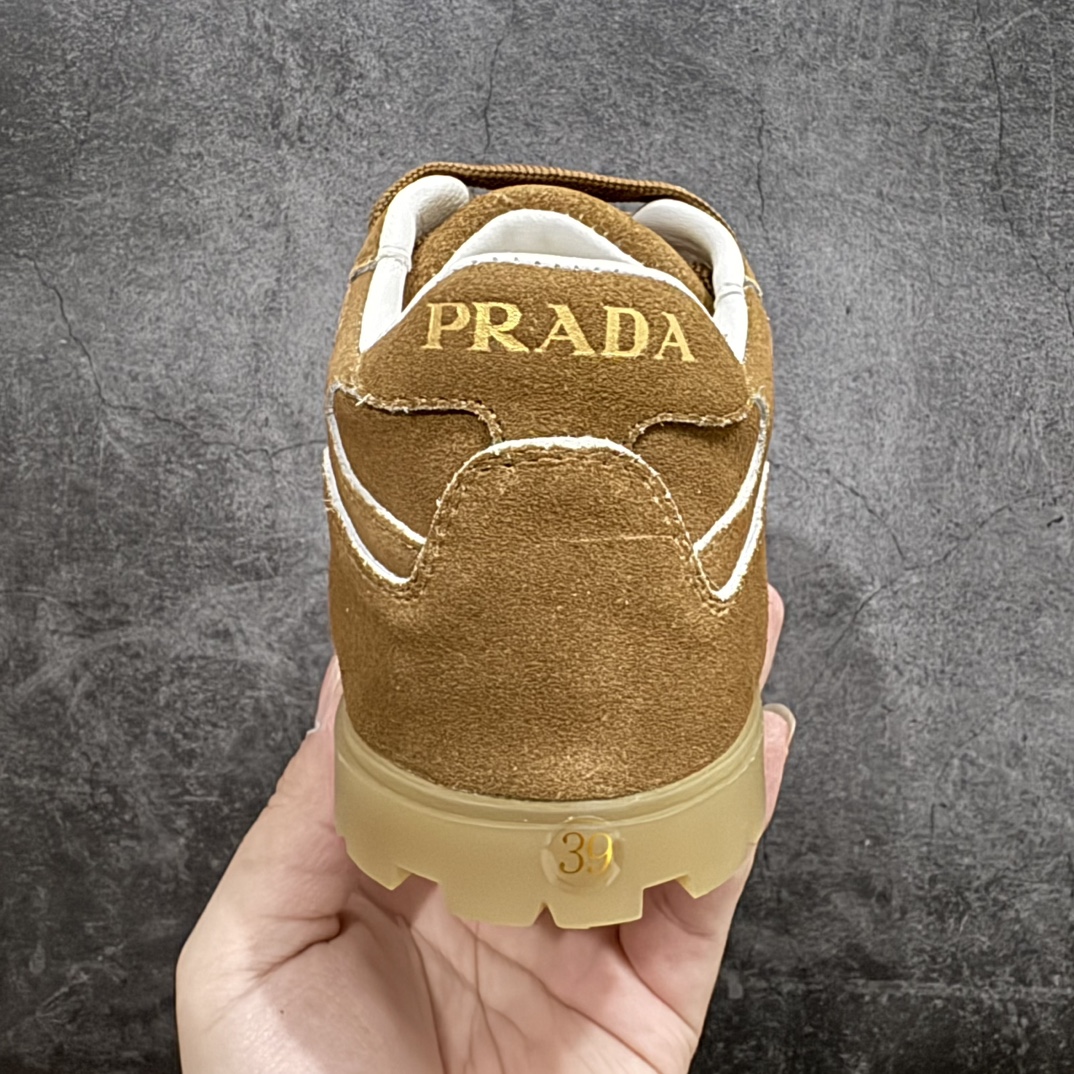 广东纯原版本 情侣款 PRADA 普拉达2024ss 秋冬新款德训鞋