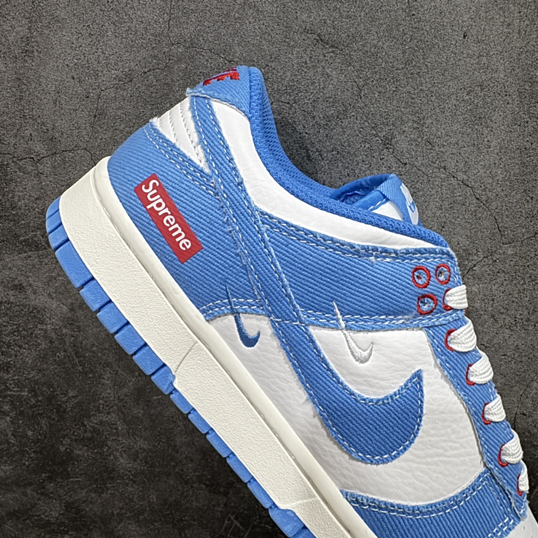 图片[7]-【定制版】Nike SB Dunk Low x Supreme 白天蓝牛仔三小钩n纯原大厂出品 极力推荐👏n原装头层材料 独家版型蒸餾加工n帶來的是更好的视觉和脚感体验n大厂纯原品质出货 清洁度 电绣工艺皮料切割干净无任何毛边 细节完美 官方货号：KK1888 015 尺码：36 36.5 37.5 38 38.5 39 40 40.5 41 42 42.5 43 44 44.5 45 编码：HXS320340-鞋库