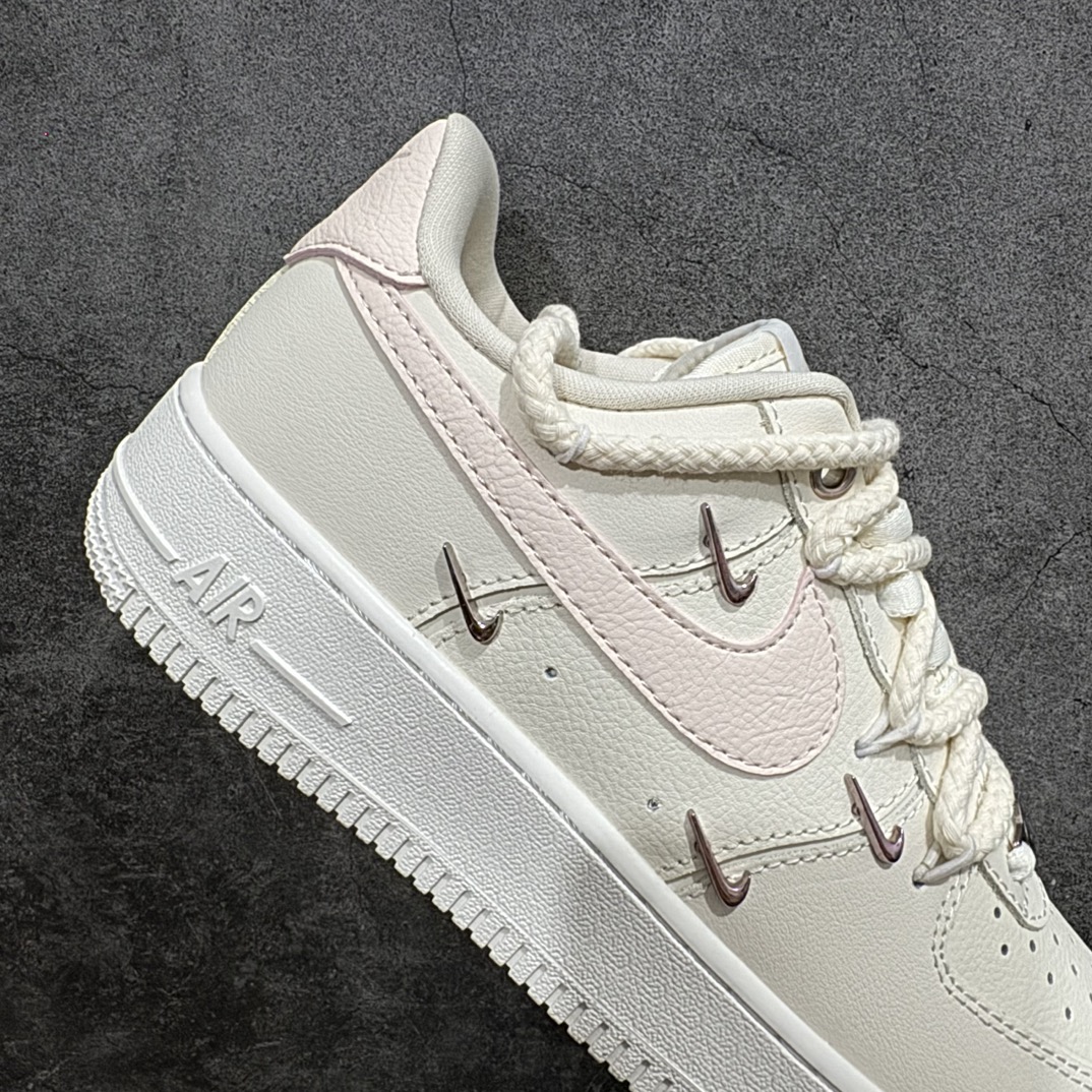 图片[7]-【公司级】Nk Air Force 1\’07 Low 粉色解构四勾 空军一号低帮休闲板鞋 FC8110-181rn#用解构绑带的设计去增加了鞋子的层次感，米色和粉色搭配，简约又百搭。r 尺码：36-45 编码：HXS310320-鞋库