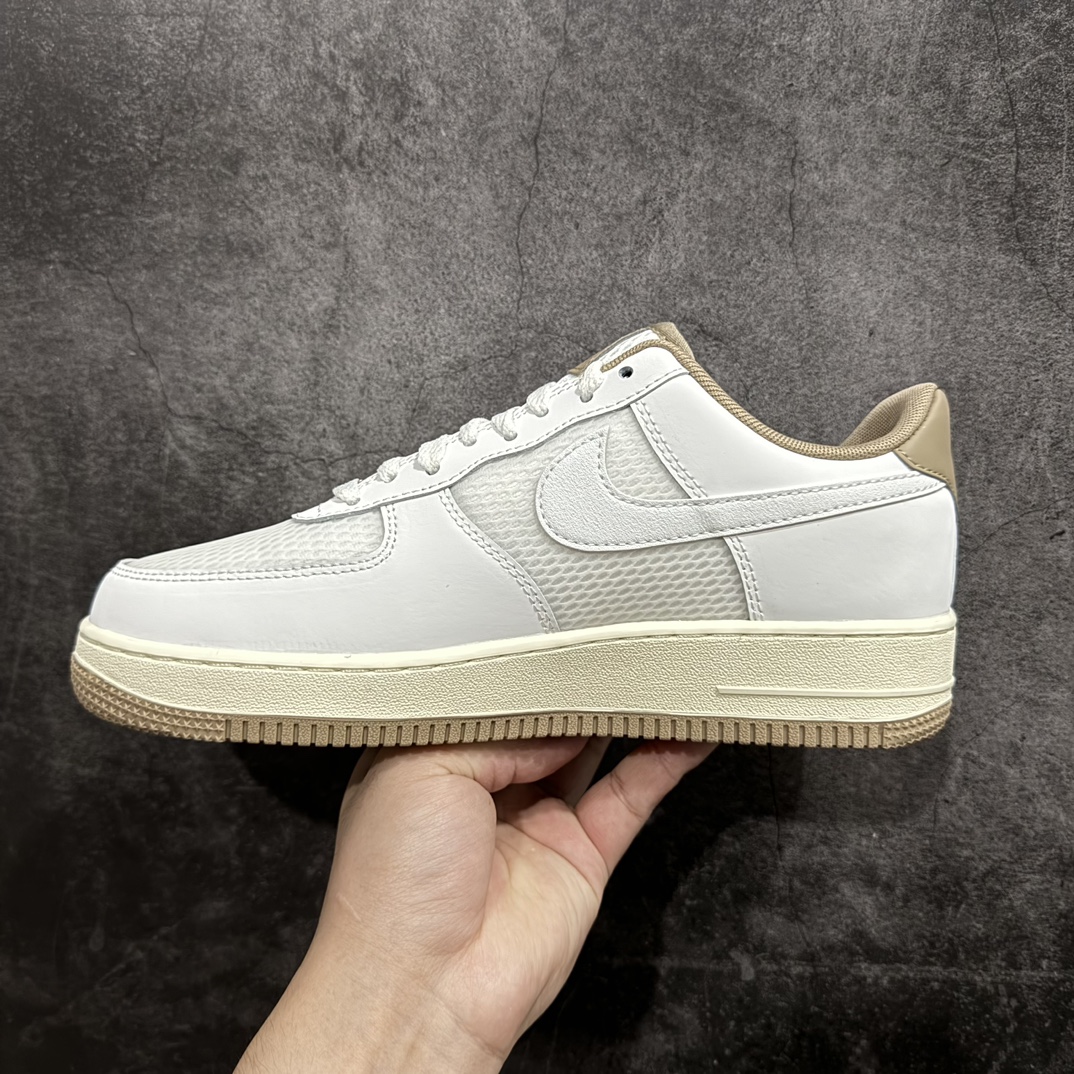 图片[2]-【公司级】Nike Air Force 1 Low 07 \”Khaki\” 白棕n原楦头原纸板 打造纯正低帮空军版型 专注外贸渠道 全掌内置蜂窝气垫原盒配件 原厂中底钢印、拉帮完美官方货号：FZ5225 100 Size：36 36.5 37.5 38 38.5 39 40 40.5 41 42 42.5 43 44 44.5 45 编码：LF250260-鞋库