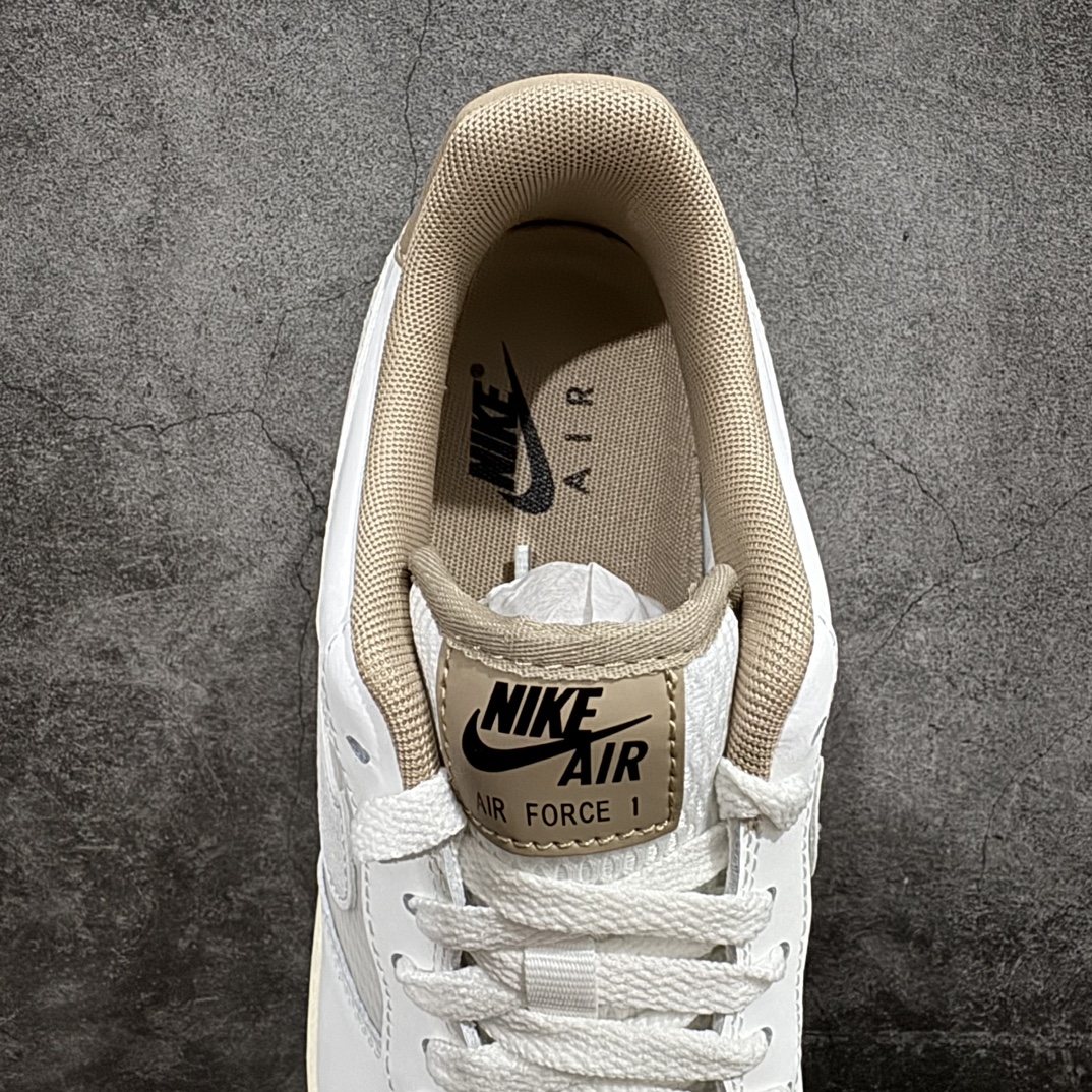 图片[8]-【公司级】Nike Air Force 1 Low 07 \”Khaki\” 白棕n原楦头原纸板 打造纯正低帮空军版型 专注外贸渠道 全掌内置蜂窝气垫原盒配件 原厂中底钢印、拉帮完美官方货号：FZ5225 100 Size：36 36.5 37.5 38 38.5 39 40 40.5 41 42 42.5 43 44 44.5 45 编码：LF250260-鞋库