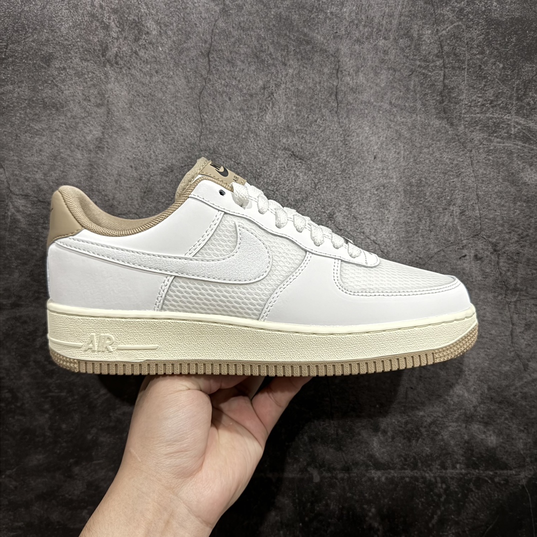 【公司级】Nike Air Force 1 Low 07 \”Khaki\” 白棕n原楦头原纸板 打造纯正低帮空军版型 专注外贸渠道 全掌内置蜂窝气垫原盒配件 原厂中底钢印、拉帮完美官方货号：FZ5225 100 Size：36 36.5 37.5 38 38.5 39 40 40.5 41 42 42.5 43 44 44.5 45 编码：LF250260-鞋库