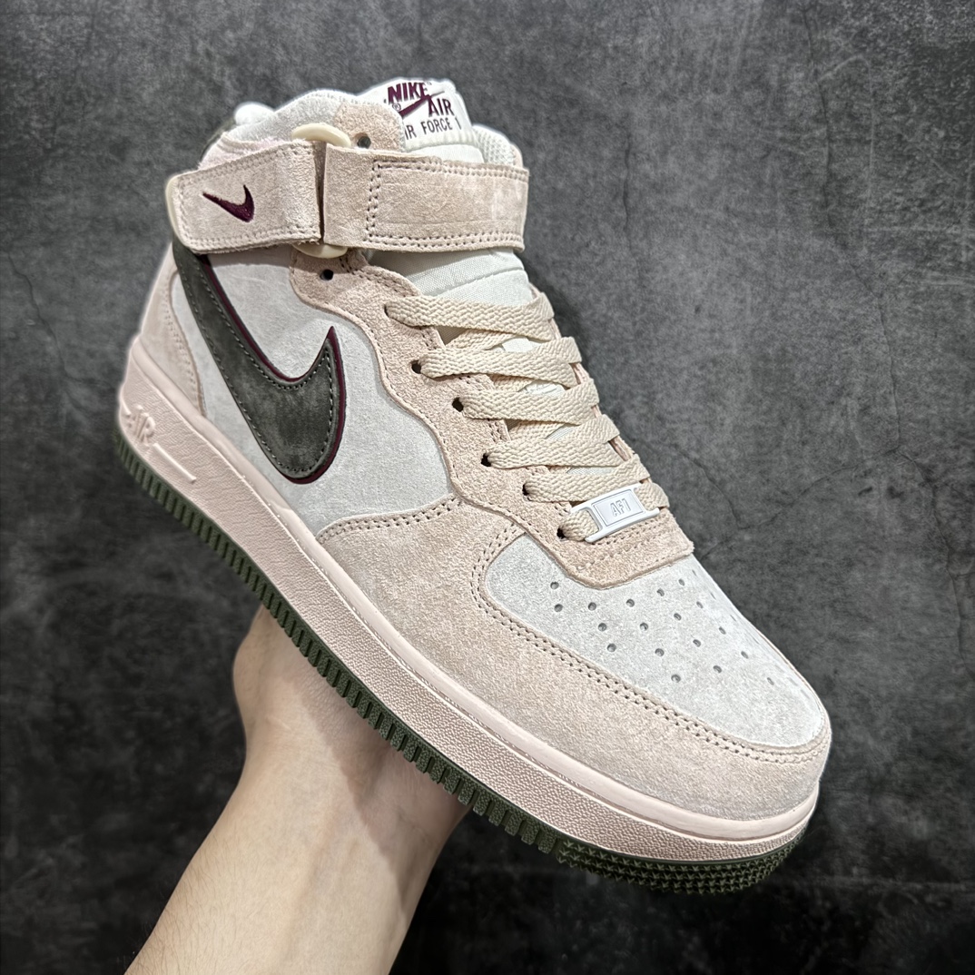 图片[3]-【公司级】Nike Air Force 1 Mid 07 路飞粉棕麂皮n原楦头原纸板 打造纯正中帮空军版型 专注外贸渠道 全掌内置蜂窝气垫原盒配件 原厂中底钢印、拉帮完美官方货号：CG9908 101 Size：36 36.5 37.5 38 38.5 39 40 40.5 41 42 42.5 43 44 44.5 45 编码：LF310320-鞋库