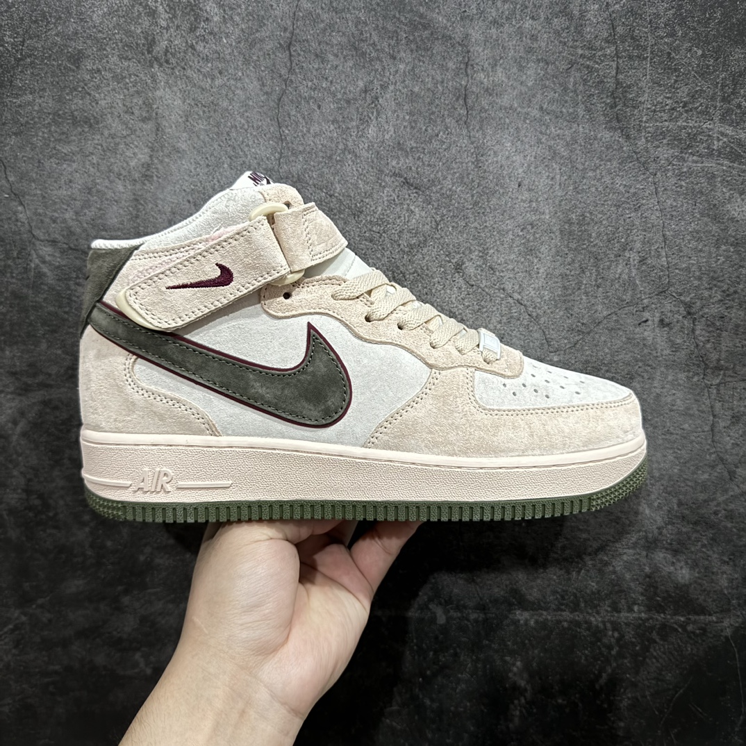 【公司级】Nike Air Force 1 Mid 07 路飞粉棕麂皮n原楦头原纸板 打造纯正中帮空军版型 专注外贸渠道 全掌内置蜂窝气垫原盒配件 原厂中底钢印、拉帮完美官方货号：CG9908 101 Size：36 36.5 37.5 38 38.5 39 40 40.5 41 42 42.5 43 44 44.5 45 编码：LF310320-鞋库