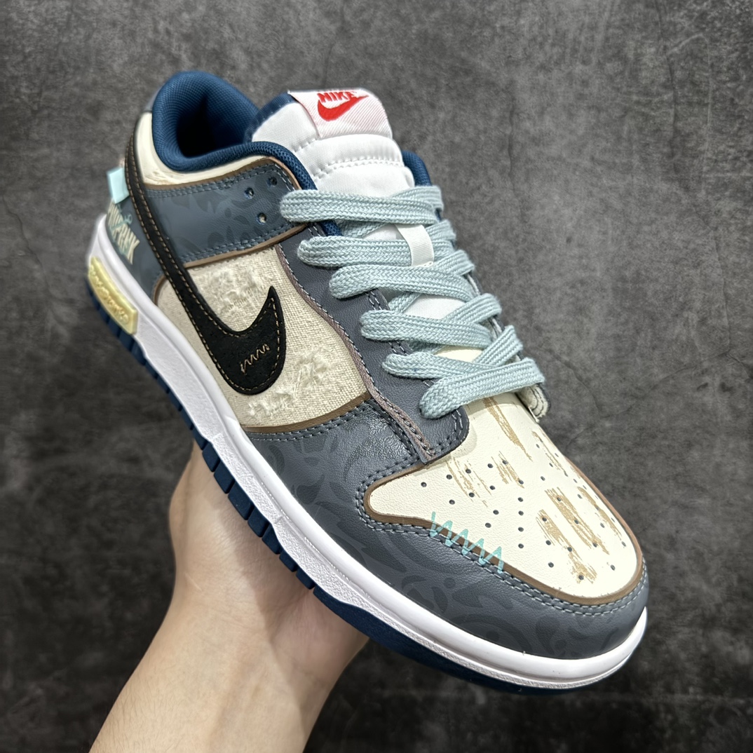 图片[3]-【YC礼盒版】Nike SB Dunk Low 熊猫恶作剧 航海时代 探浪寻 米蓝黑n纯原大厂出品 极力推荐n原装头层材料 独家版型蒸餾加工n帶來的是更好的视觉和脚感体验n大厂纯原品质出货 清洁度 电绣工艺皮料切割干净无任何毛边 细节完美 官方货号：DD1391 400 尺码：40 40.5 41 42 42.5 43 44 44.5 45 46 编码：HXS320340-鞋库