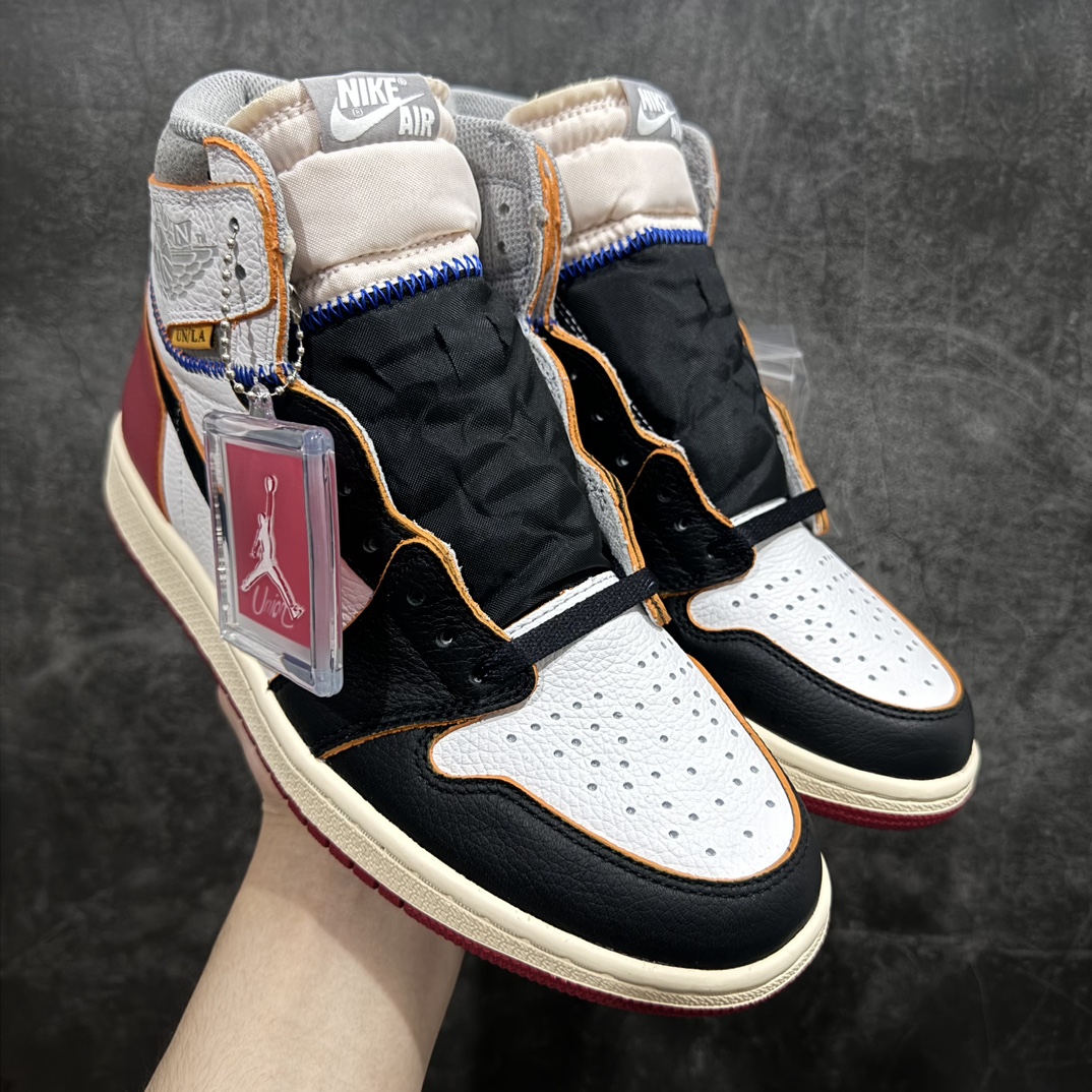 【莞产DG纯原】Union x Air Jordan AJ1 Retro High NRG联名四色拼接黑脚趾 BV1300-106 黑白红nn全新批次 正确的版本n清洁度超高，所有细节经得起推敲 相当不错，外贸首选版本 高价零售推荐版本💪🏻原楦原纸板开发 极致一眼正品既视感 原厂皮料 原厂拉帮工艺 全部采用原厂电脑车 针距 边距完全同步原鞋 原厂特供皮料承诺百分百一致原鞋 鞋面清洁度最高QC检验标准 控制溢胶 飞翼3D高频深度立体 全市场仅此一家  鞋盒、防尘纸  均采购来自原厂Size：40 40.5 41 42 42.5 43 44 44.5 45 46 47.5 编码：X10330350-鞋库