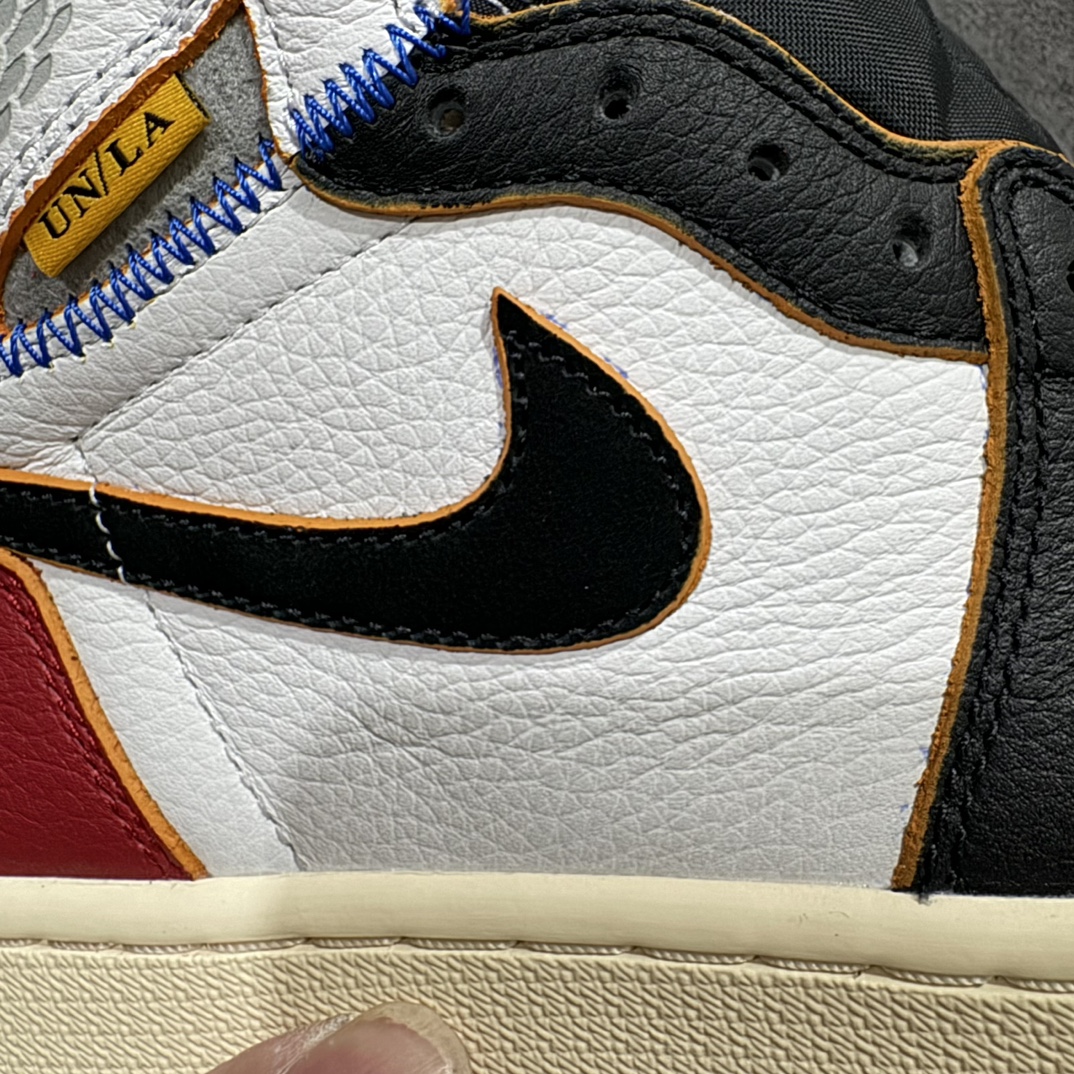 图片[3]-【莞产DG纯原】Union x Air Jordan AJ1 Retro High NRG联名四色拼接黑脚趾 BV1300-106 黑白红nn全新批次 正确的版本n清洁度超高，所有细节经得起推敲 相当不错，外贸首选版本 高价零售推荐版本💪🏻原楦原纸板开发 极致一眼正品既视感 原厂皮料 原厂拉帮工艺 全部采用原厂电脑车 针距 边距完全同步原鞋 原厂特供皮料承诺百分百一致原鞋 鞋面清洁度最高QC检验标准 控制溢胶 飞翼3D高频深度立体 全市场仅此一家  鞋盒、防尘纸  均采购来自原厂Size：40 40.5 41 42 42.5 43 44 44.5 45 46 47.5 编码：X10330350-鞋库