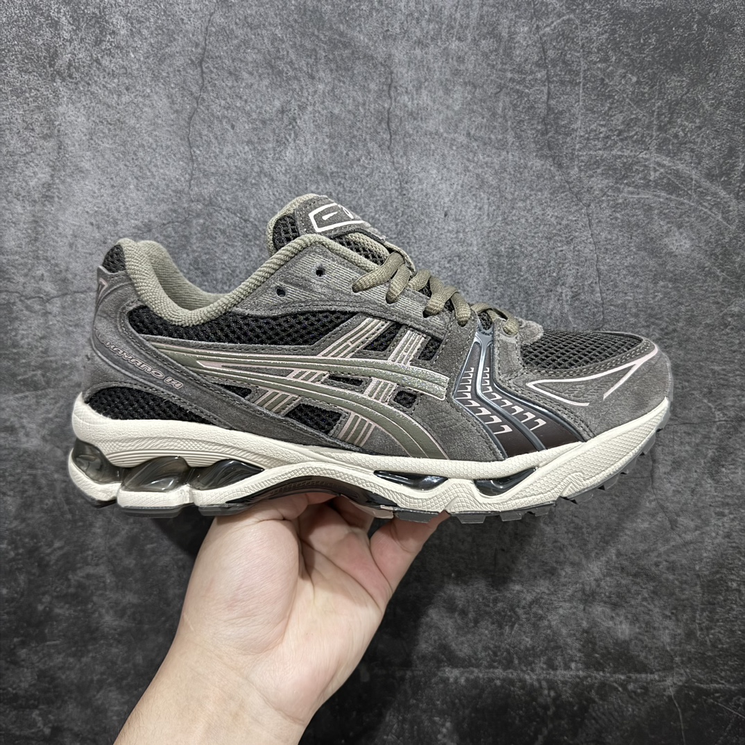 【ZX版本】亚瑟士Asics Gel-Kayano 14系列GEL-K14  复古舒适 织物合成革减震防滑耐磨 低帮 休闲跑步鞋n市场顶级版本n原装纸板楦头开发独家私模五层组合大底原厂定制缓震硅胶加持 原盒原配 官方四联吊牌n一比一同步原鞋工艺和用料n后跟一样采用了GEL缓震胶整体系列设计非常的科技感！n锻炼跑步的同时让你一样时尚百搭！ 尺码：36-45 编码：NM240260-鞋库