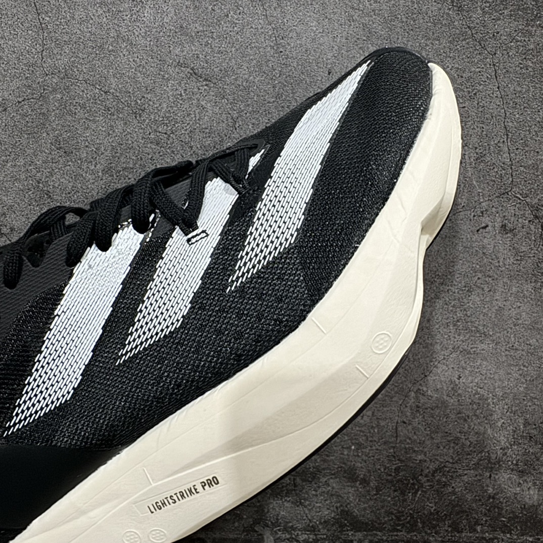 图片[6]-【公司级】adidas Adizero Adios Pro 3 舒适百搭减震防滑耐磨 低帮 碳板 马拉松跑步鞋 波士顿3代夏季透气网眼竞速跑鞋 ID3701nn延续爪型玻璃纤维推进系统 进化为全掌式的ENERGY RODS 2.0 从脚跟到脚趾的一体成形设计 强化整体推进力 提升速度表现 升级透气鞋面更具支撑性 利用ENGINEERED MESH技术进行不同密度织纹 强化支撑性 更使用50%以上的回收材料製成 减低塑料浪费 此外变薄的鞋舌为前掌提供更多空间 提供跑者更好的穿着感受 马牌轮胎大底耐磨性佳 大底全掌采用耐磨的Continental马牌轮胎大底 在各种环境下保有良好抓地力SIZE：36-45 编码：YX240250-鞋库