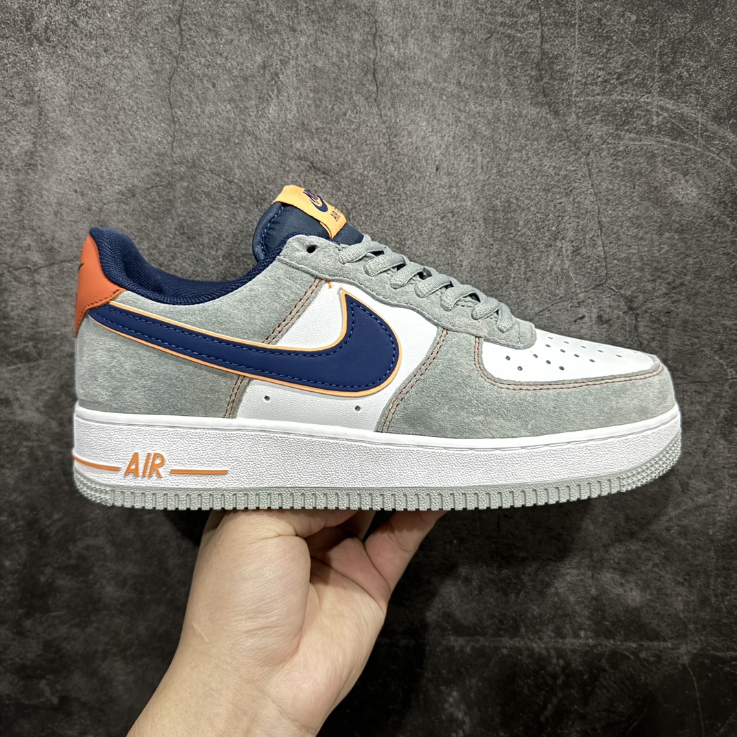 【公司级】Nike Air Force 1 Low 07 灰蓝橙n原楦头原纸板 打造纯正低帮空军版型 专注外贸渠道 全掌内置蜂窝气垫原盒配件 原厂中底钢印、拉帮完美官方货号：CQ5059 103 Size：36 36.5 37.5 38 38.5 39 40 40.5 41 42 42.5 43 44 44.5 45 编码：LF290300-鞋库